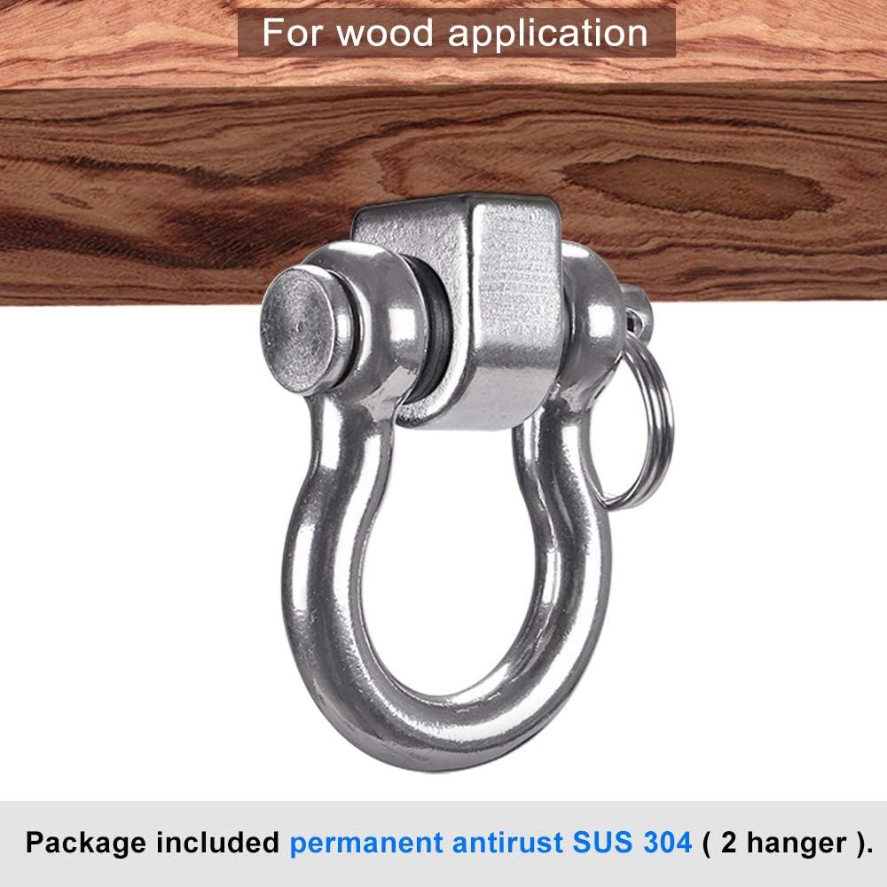 2 Pack 3 Stainless Steel Heavy Duty Swing Hooks