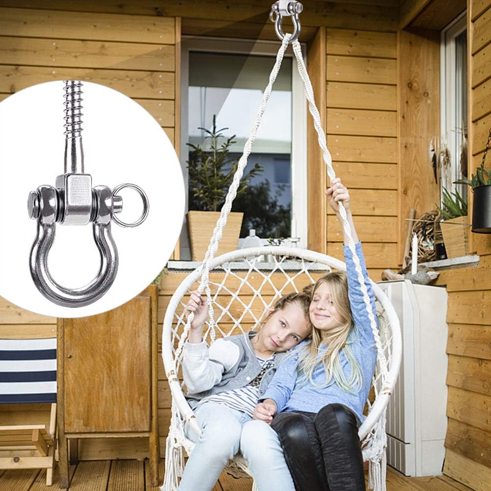 2 Pack 3 Stainless Steel Heavy Duty Swing Hooks