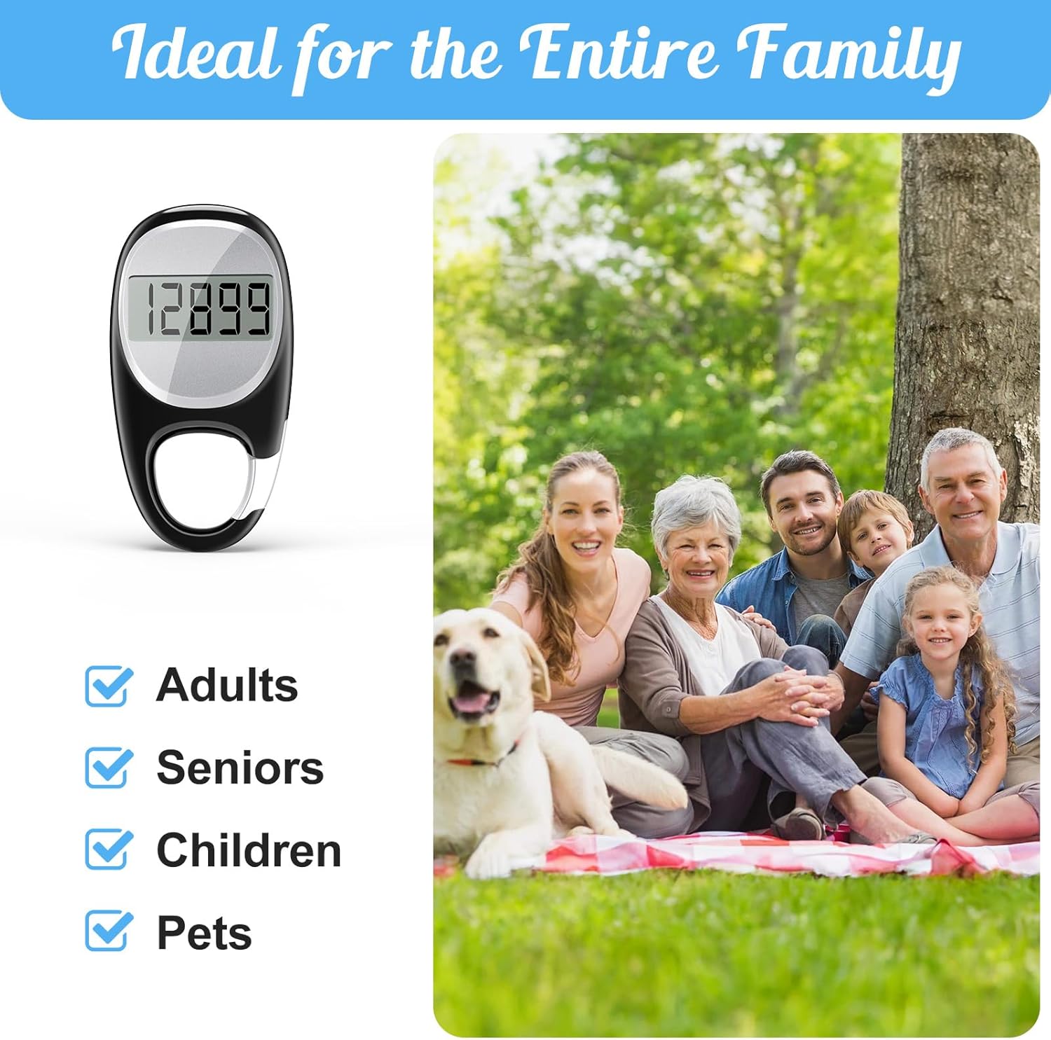 Walking Pedometer with Buckle