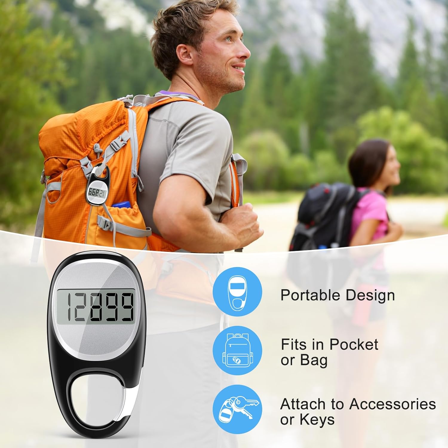 Walking Pedometer with Buckle