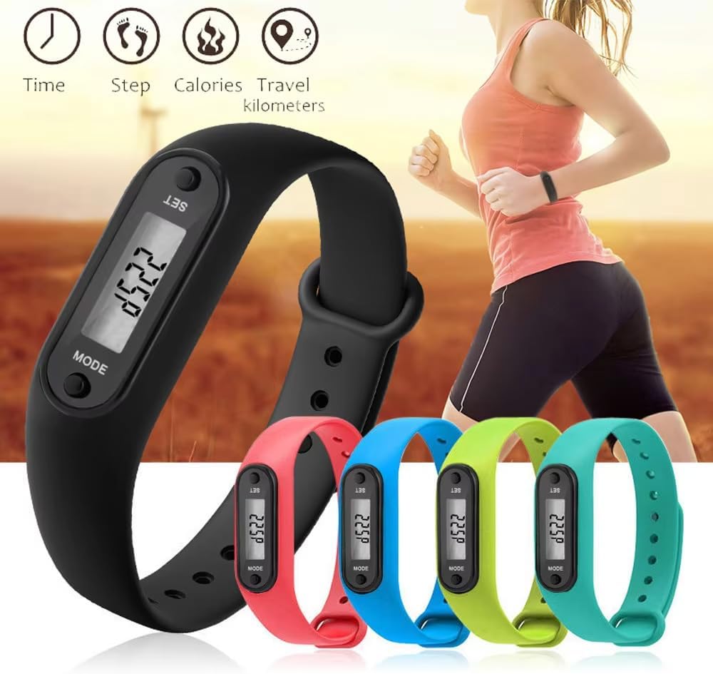 Pedometer with Silicone Wristband