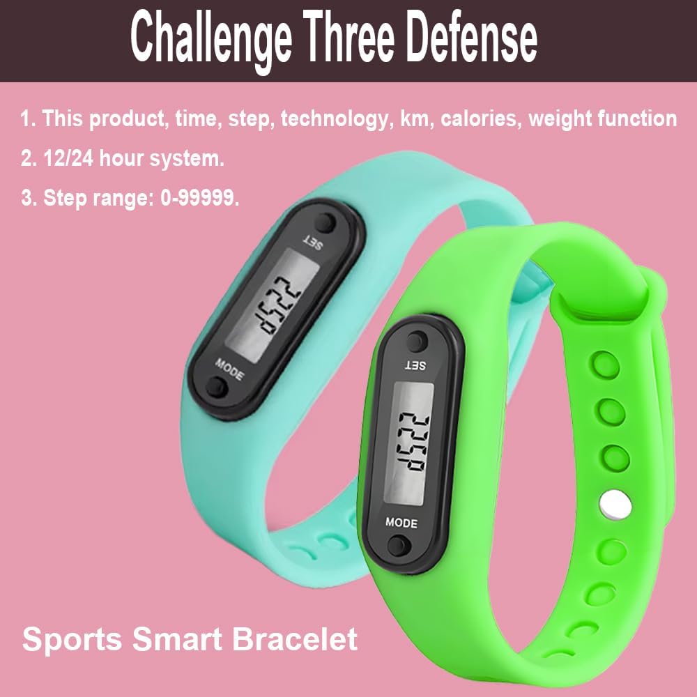 Pedometer with Silicone Wristband