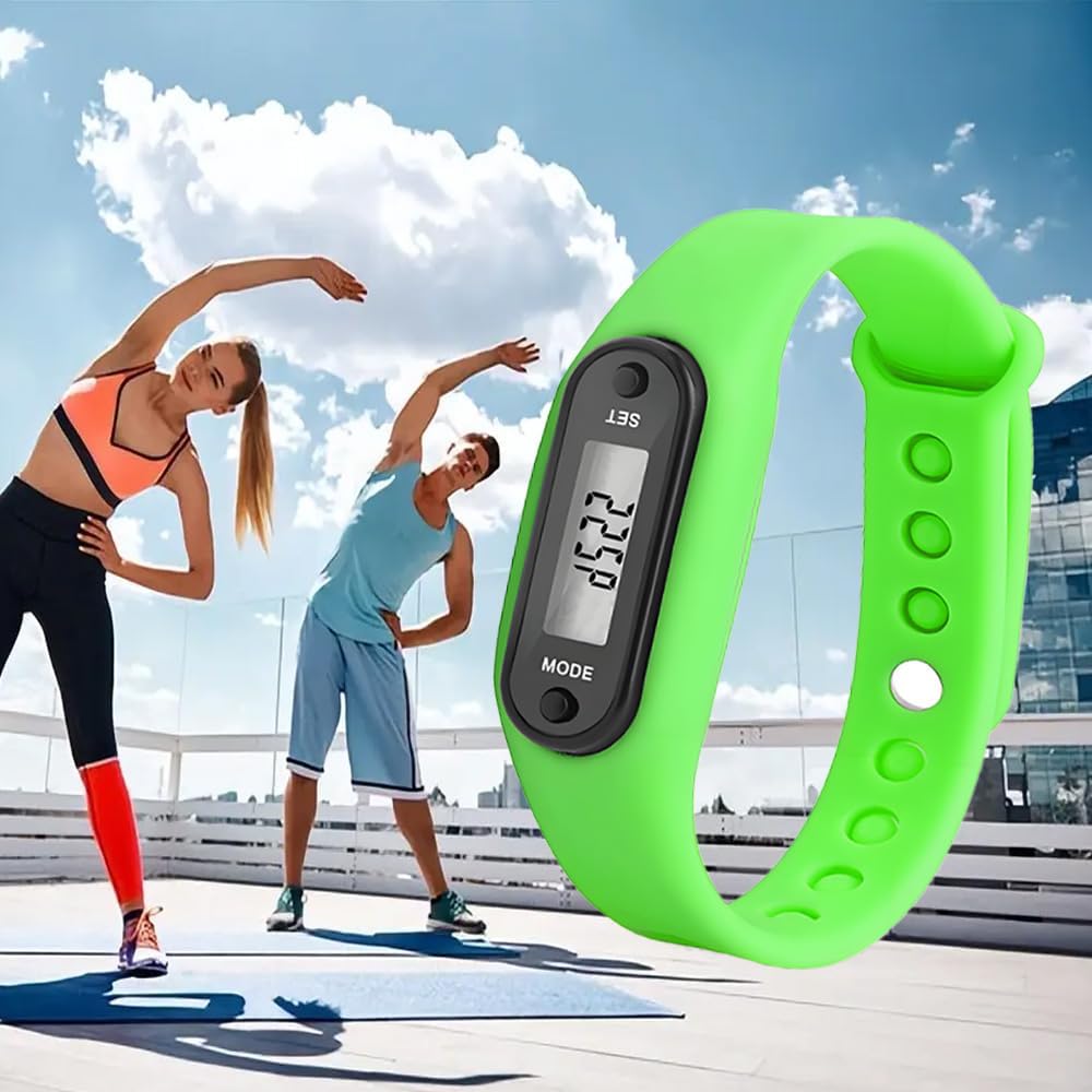 Pedometer with Silicone Wristband