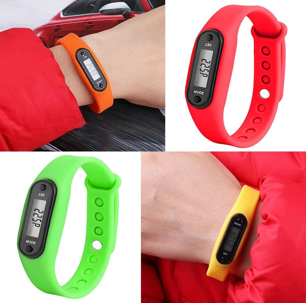 Pedometer with Silicone Wristband