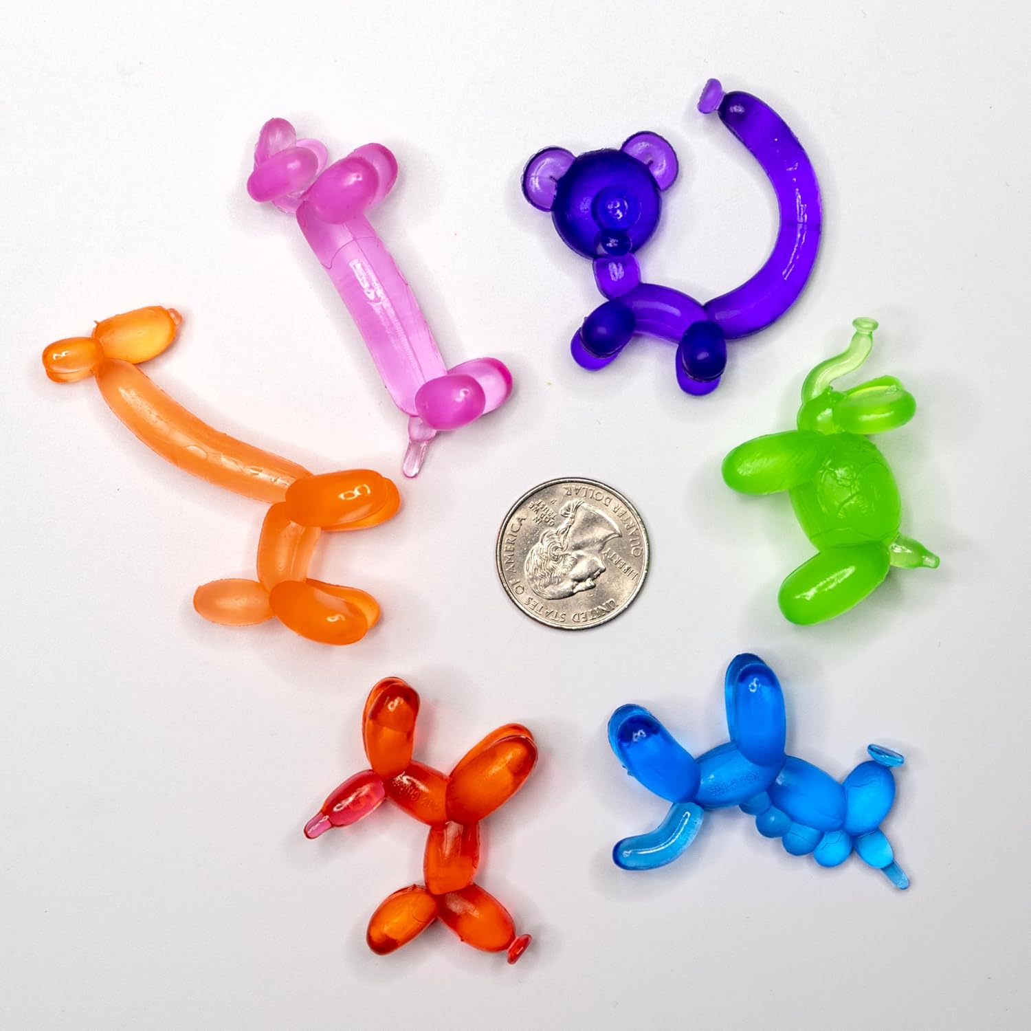 24 Pack Balloon Rubber Animal Bucket