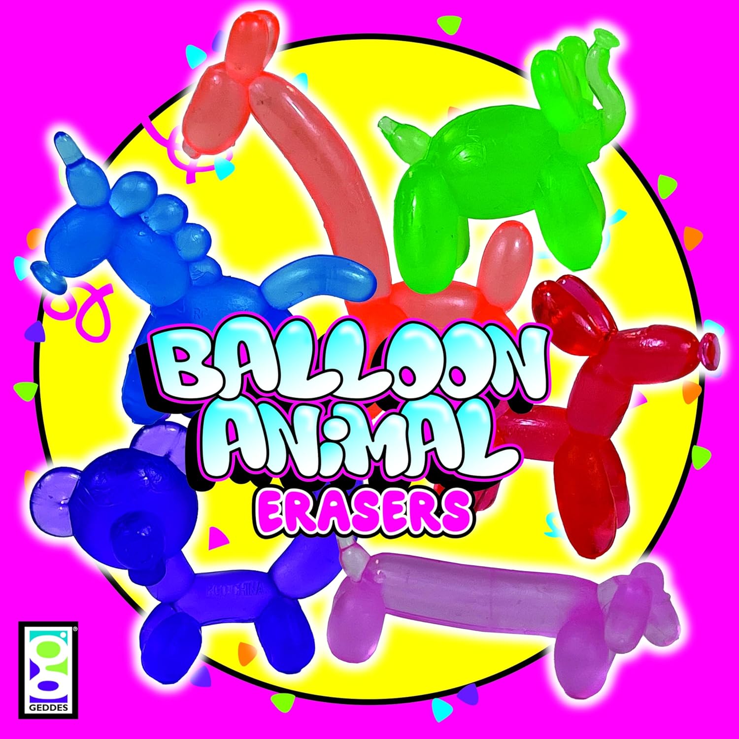 24 Pack Balloon Rubber Animal Bucket