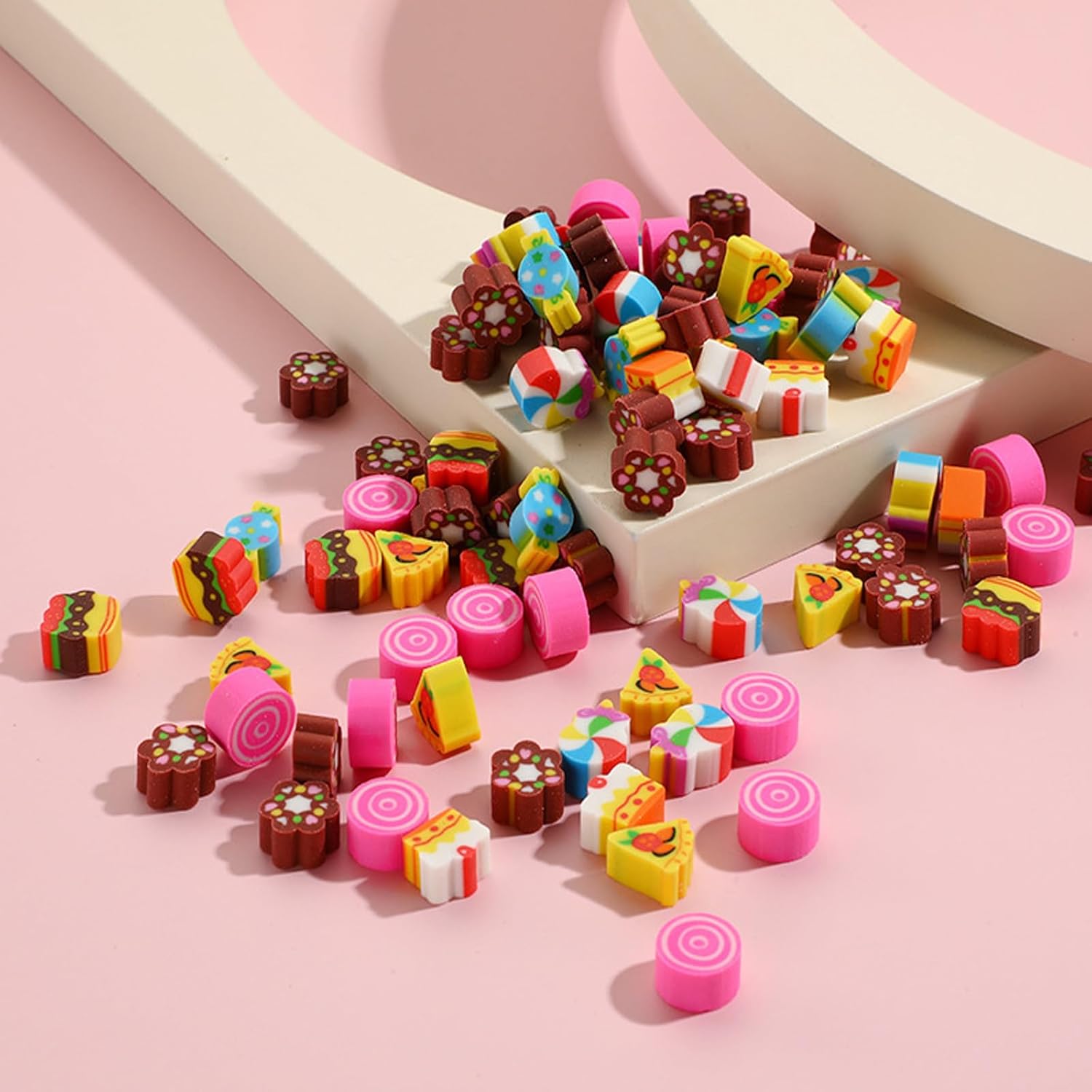 170 Pack Food Heart Kids Mini Erasers Bulk