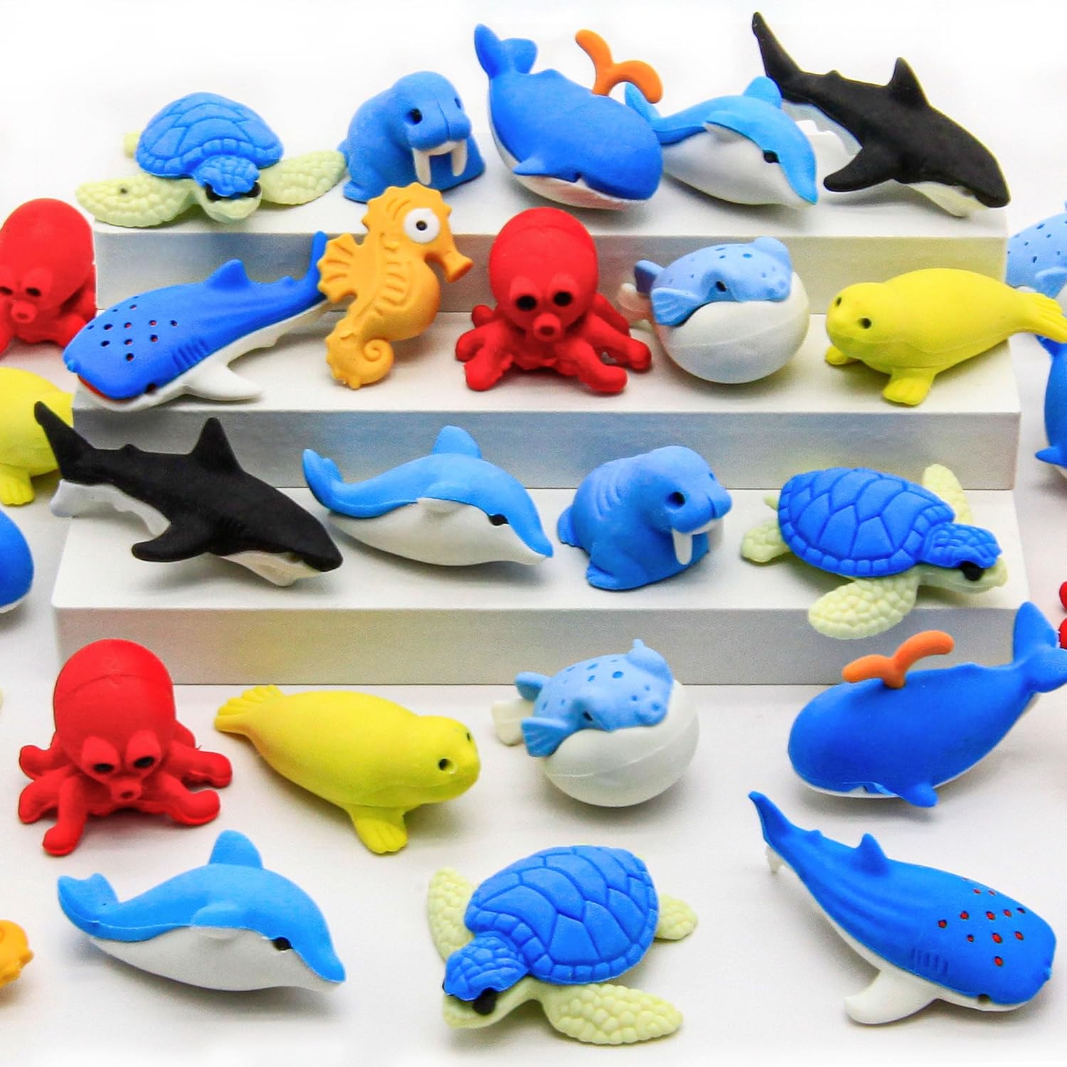 40 Pack Marine Animal Eraser