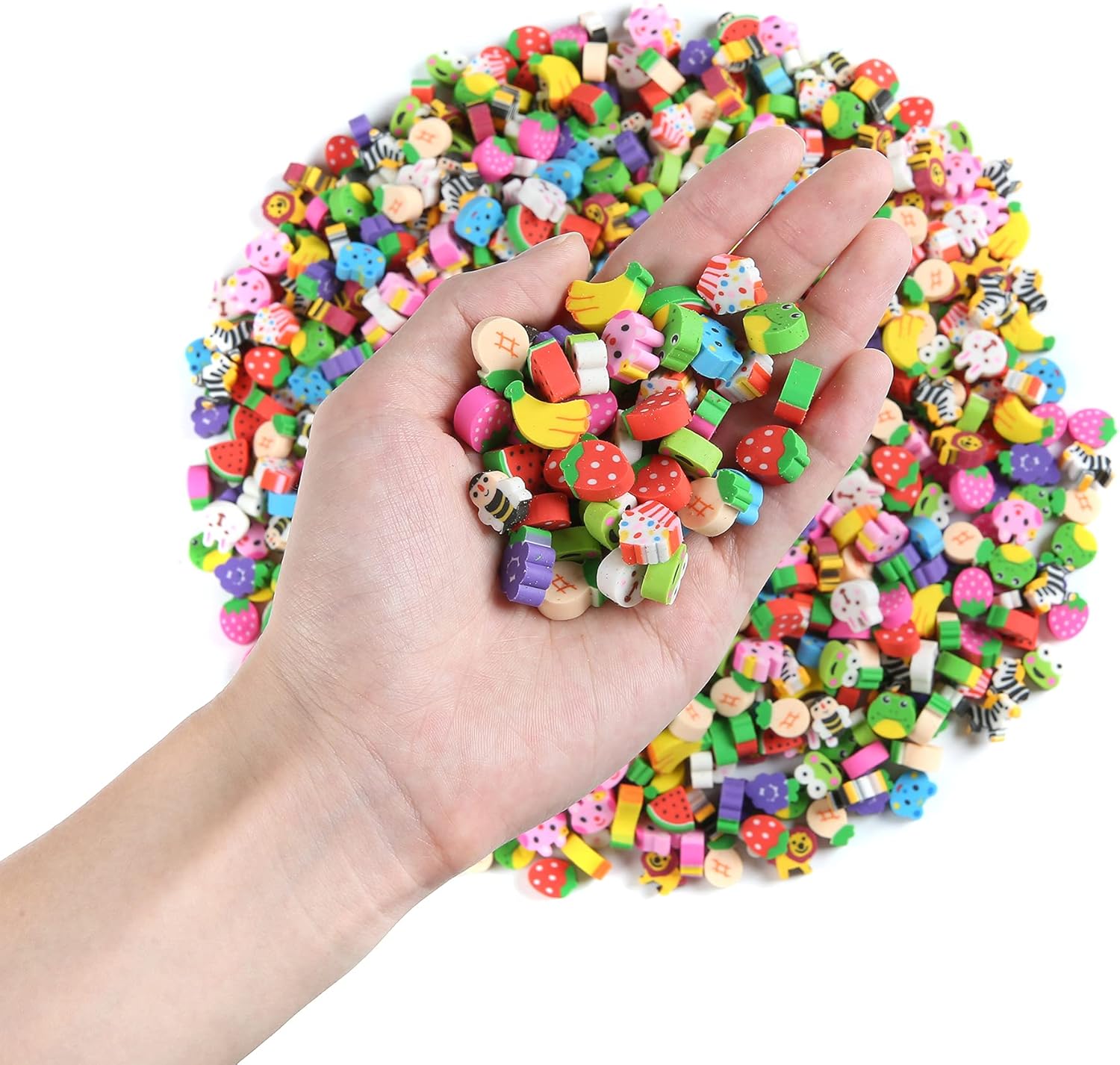 3 Pack Mini Animal Fruit Erasers