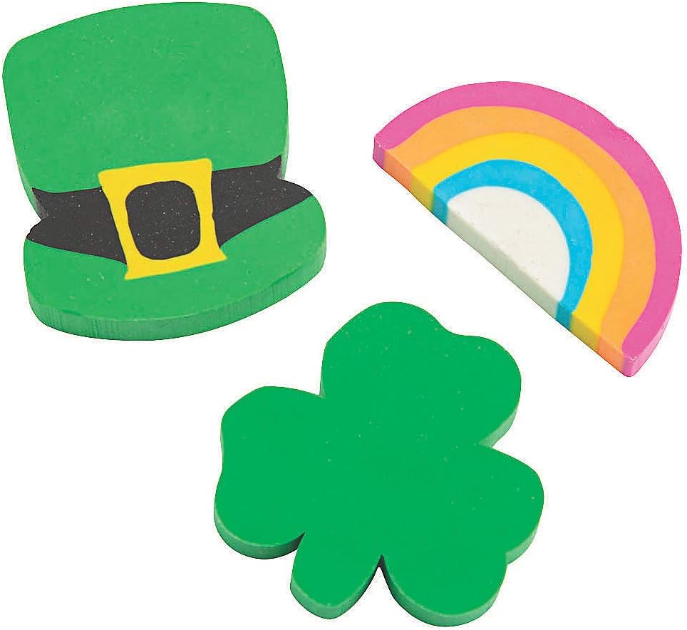 24 Pack St. Patrick's Day Erasers