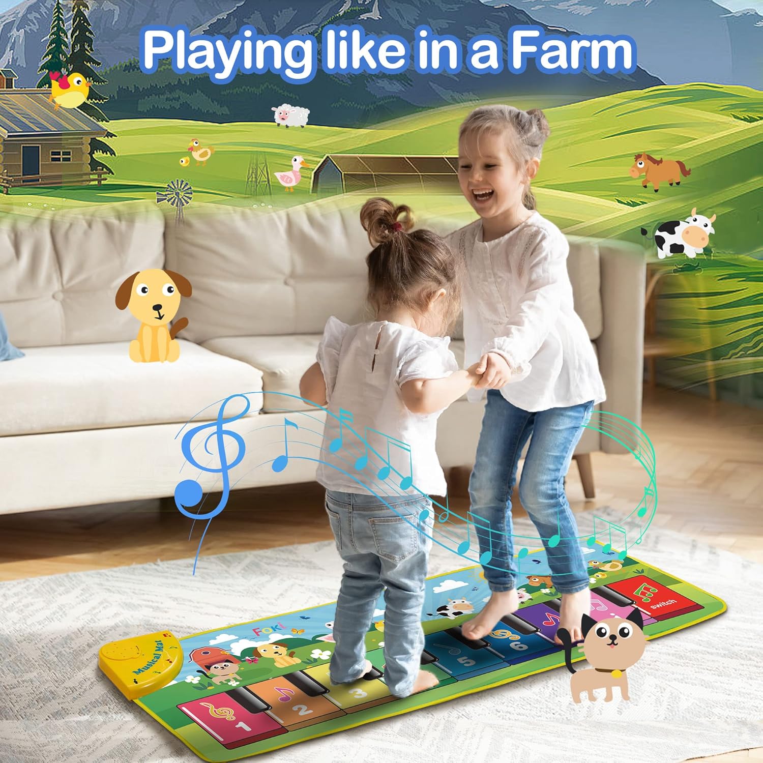 Floor Piano Mat for Toddler