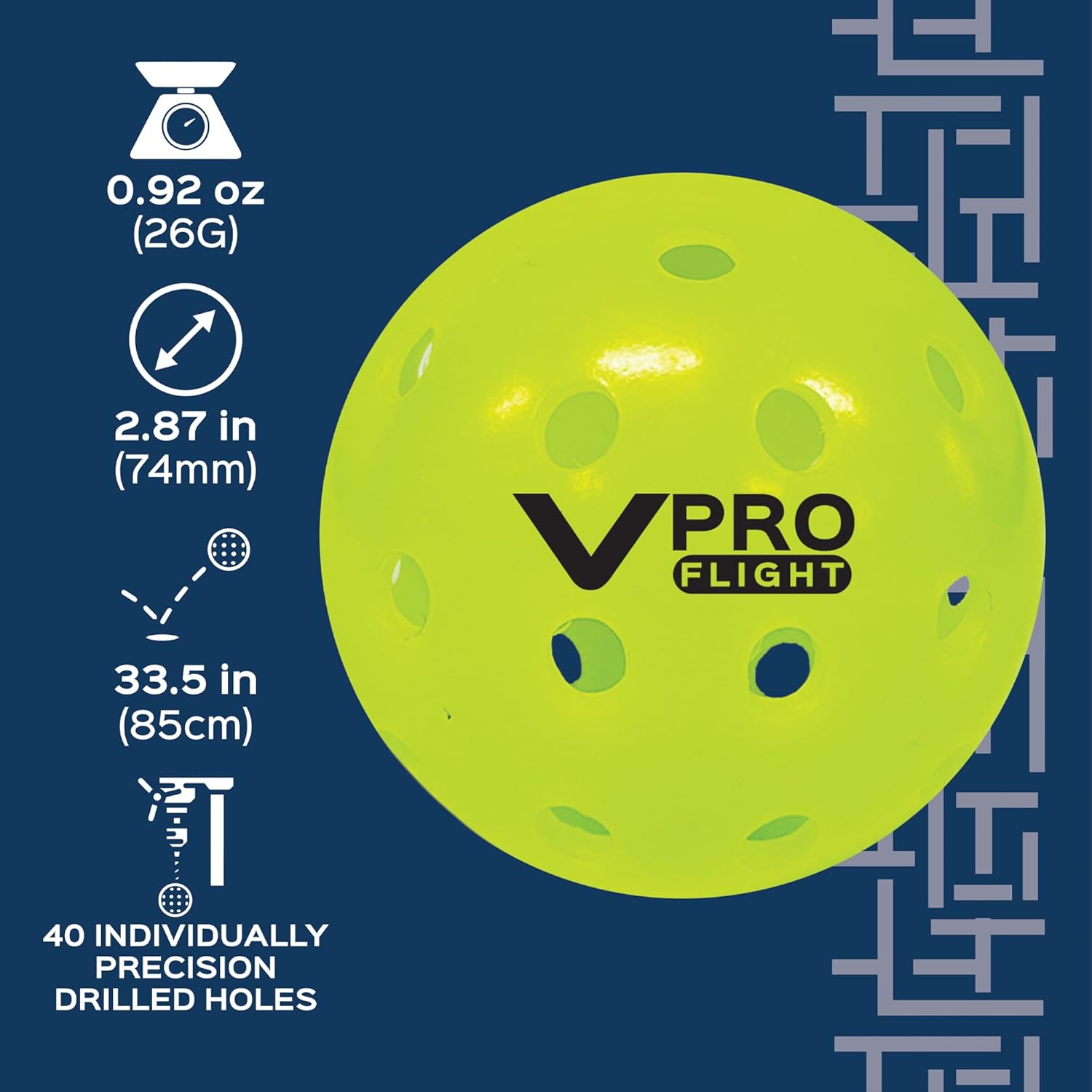 60 Ball Packs, High Visibility Yellow