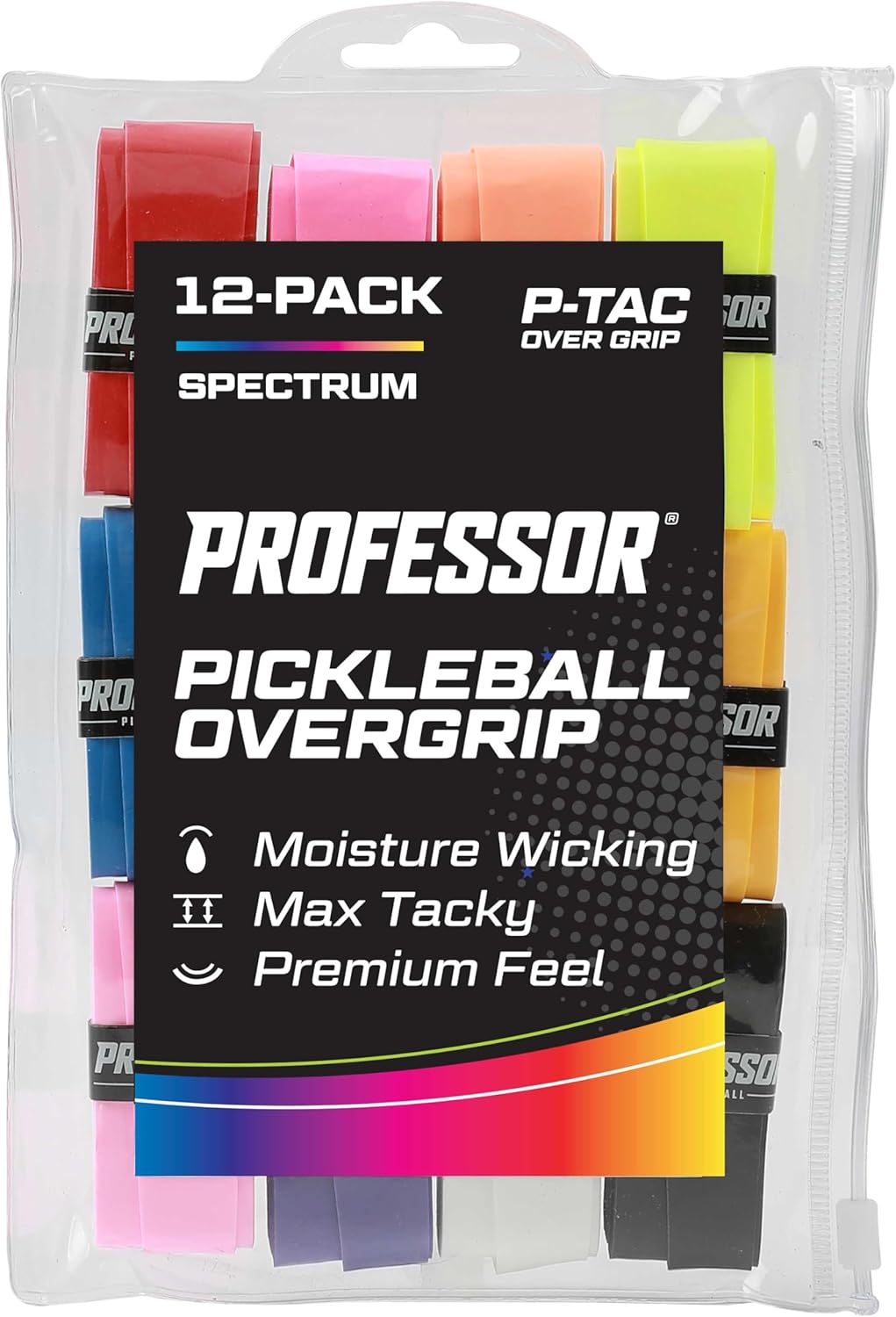 6 and 12 Pack P-Tac Pickleball Paddle Overgrip