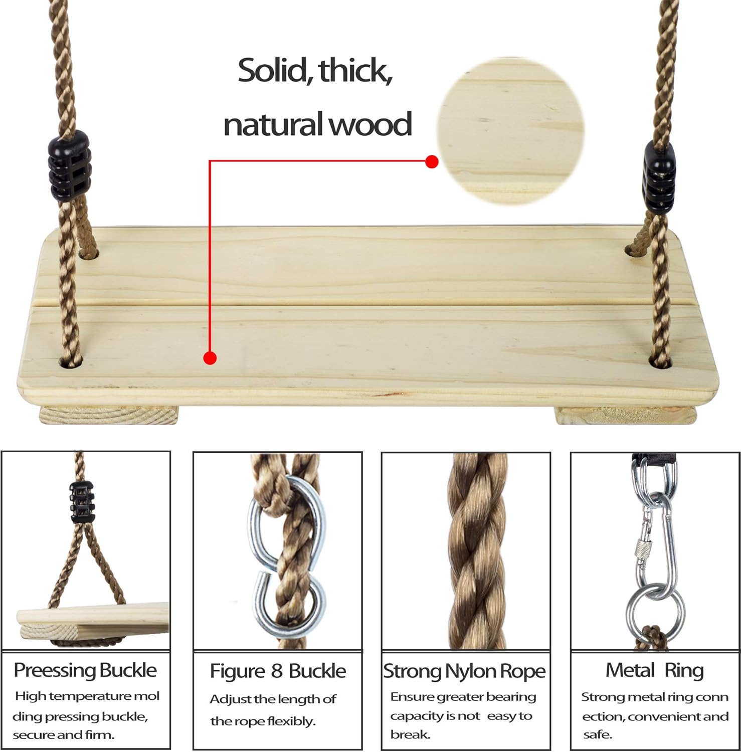 Wooden Swing Seat