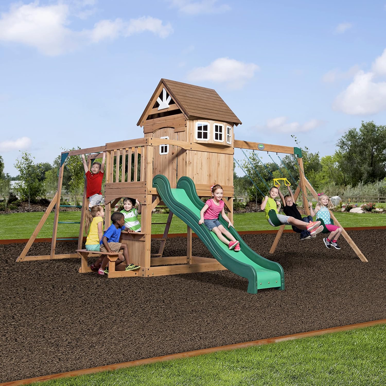 Backyard Discovery Montpelier Toy Swing Set