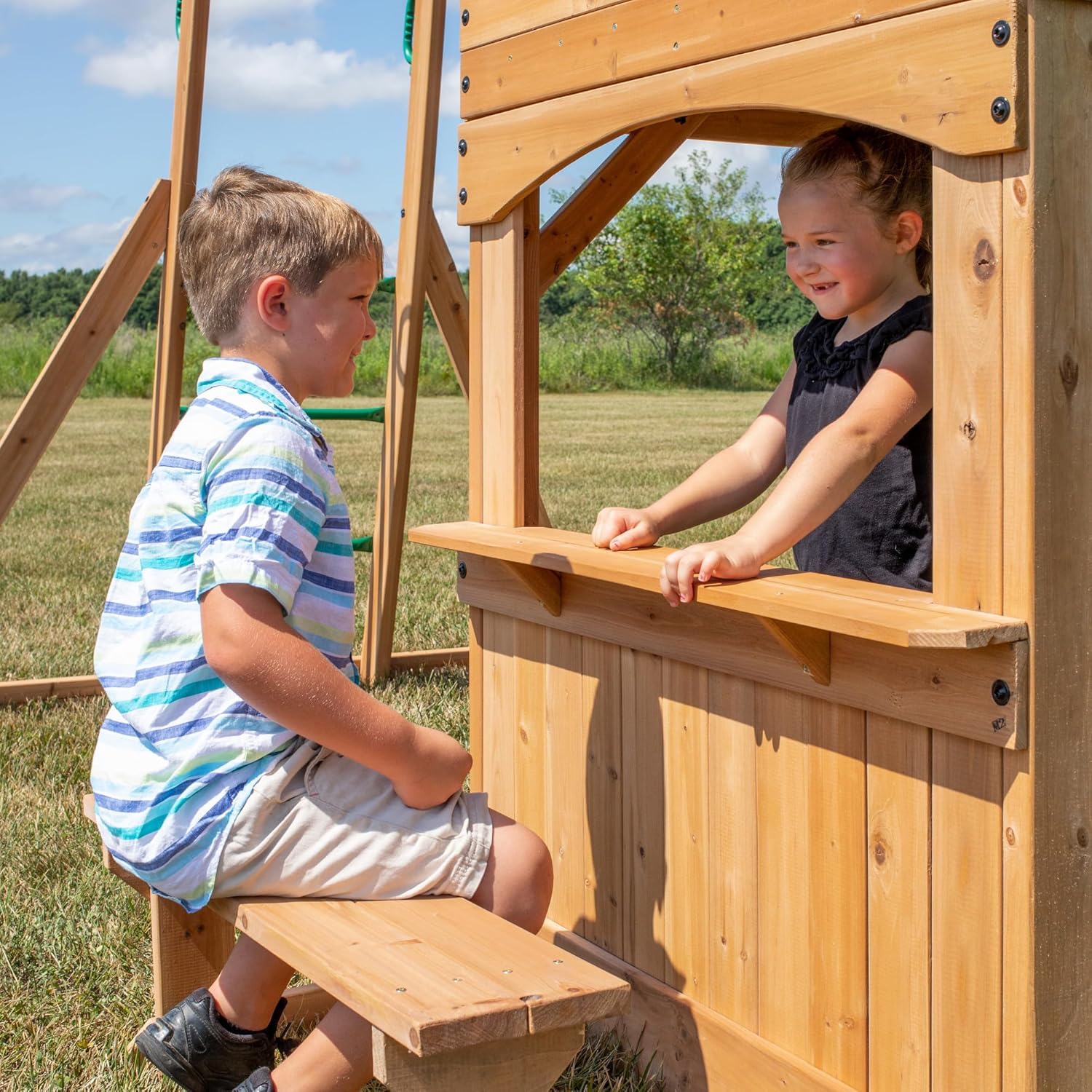 Backyard Discovery Montpelier Toy Swing Set
