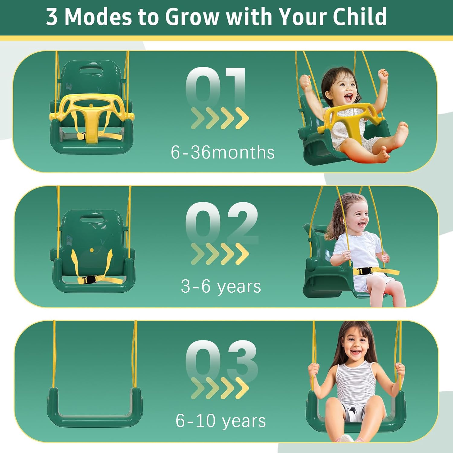 2 in 1 Toddler Swing and Infant Pullover