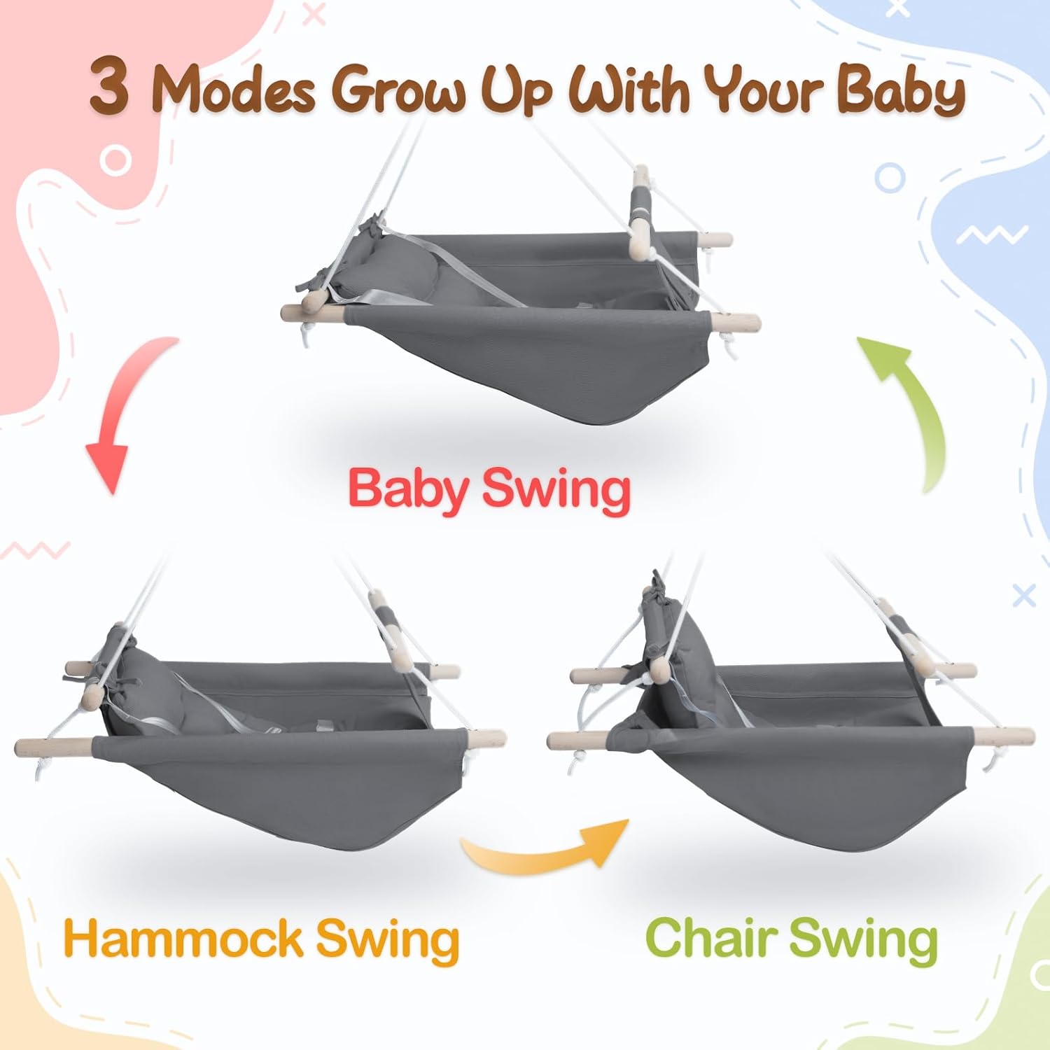 Baby Swing, Canvas Hammock Swing
