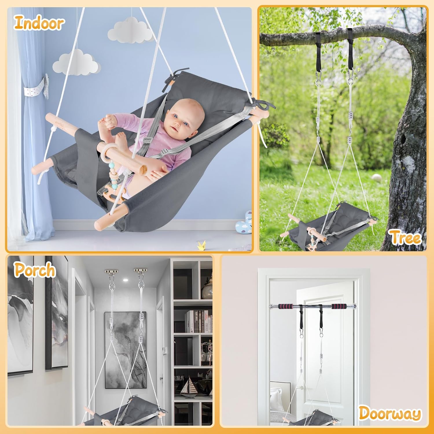 Baby Swing, Canvas Hammock Swing