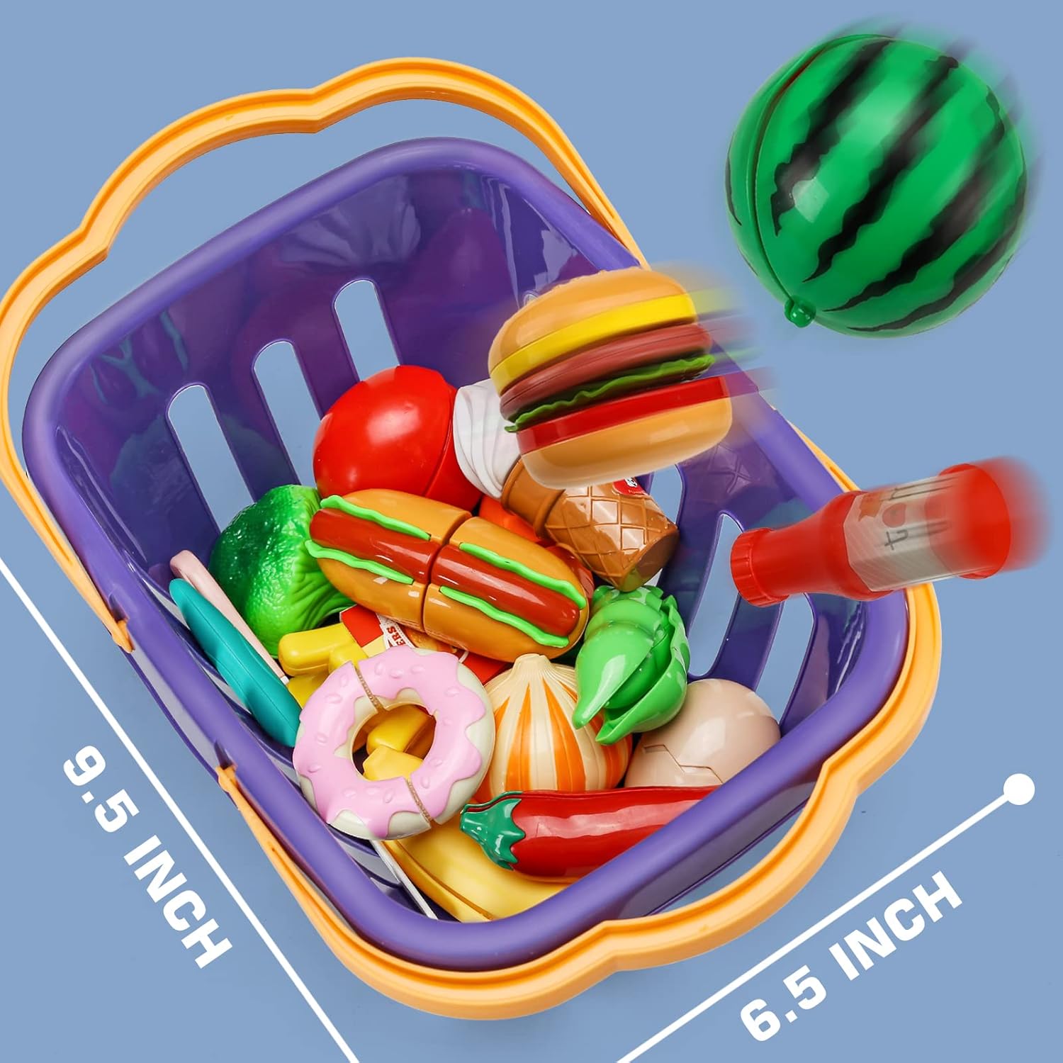 42 Pack Cutting Toys Kitchen Set