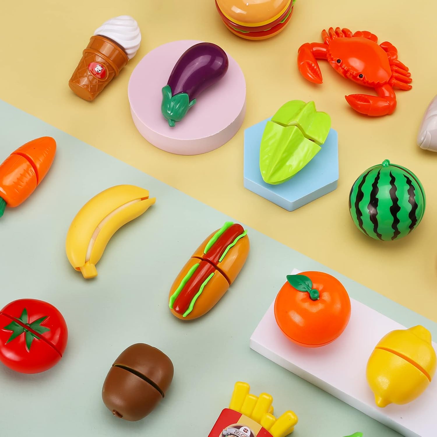 42 Pack Cutting Toys Kitchen Set