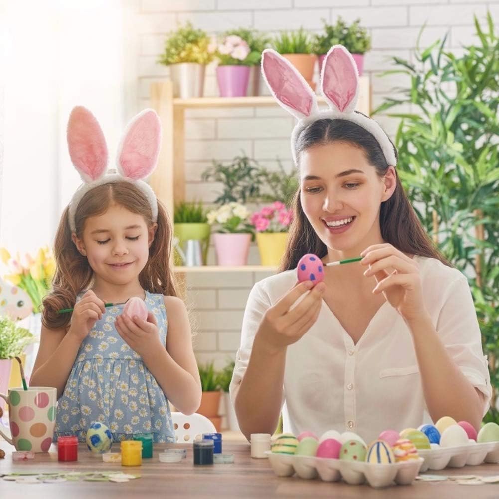 15 Pack White Wooden Easter Eggs