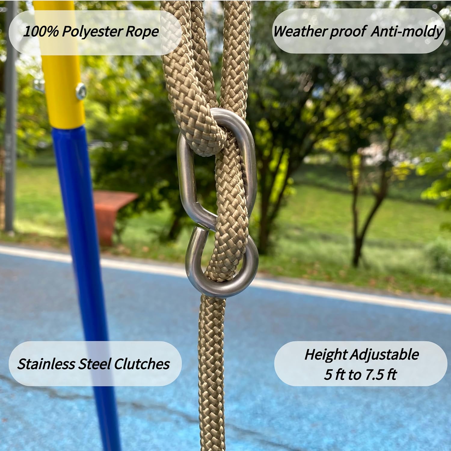 Heavy Duty High Back Full Bucket Toddler Swing Seat