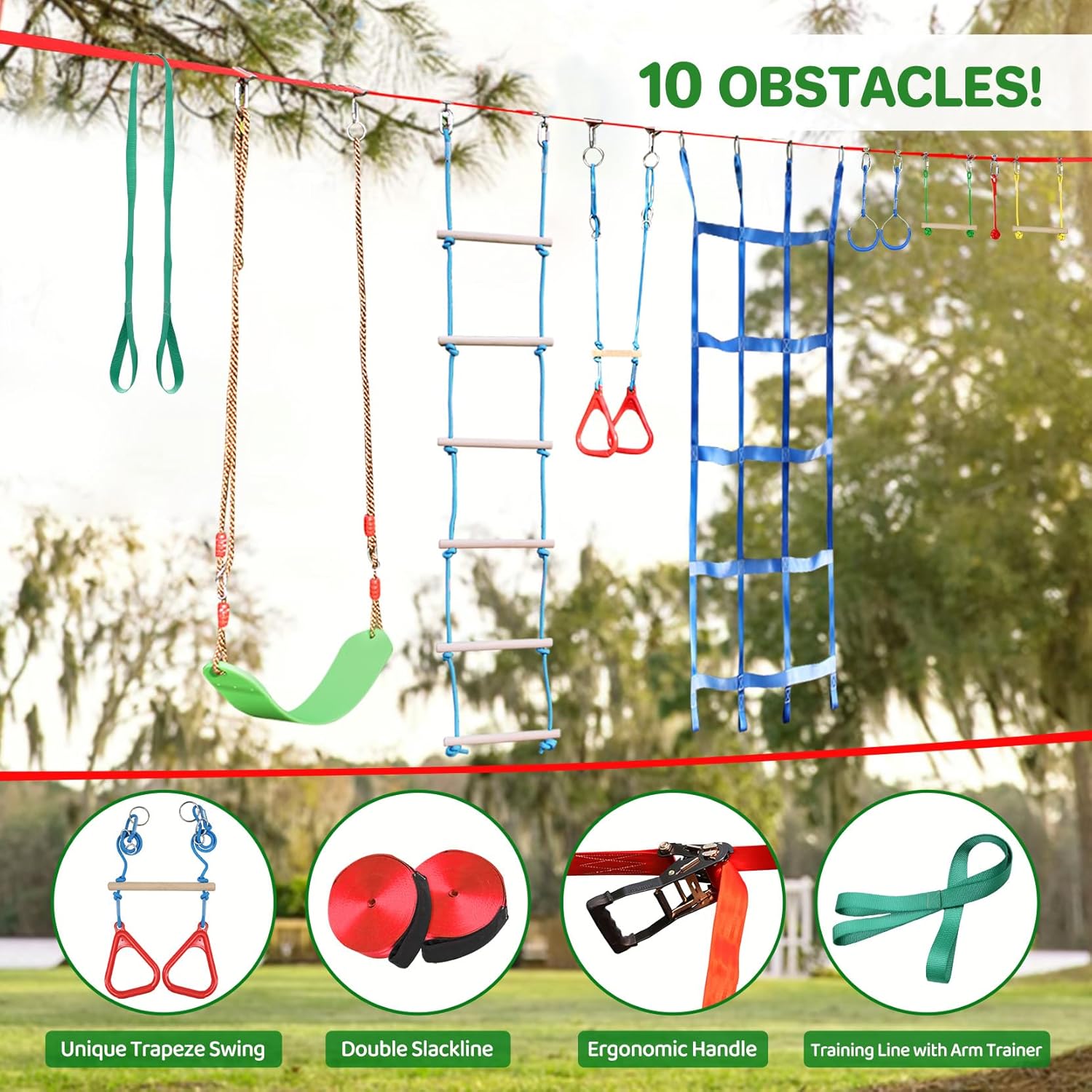 50 ft Ninja Warrior Kids Obstacle Course