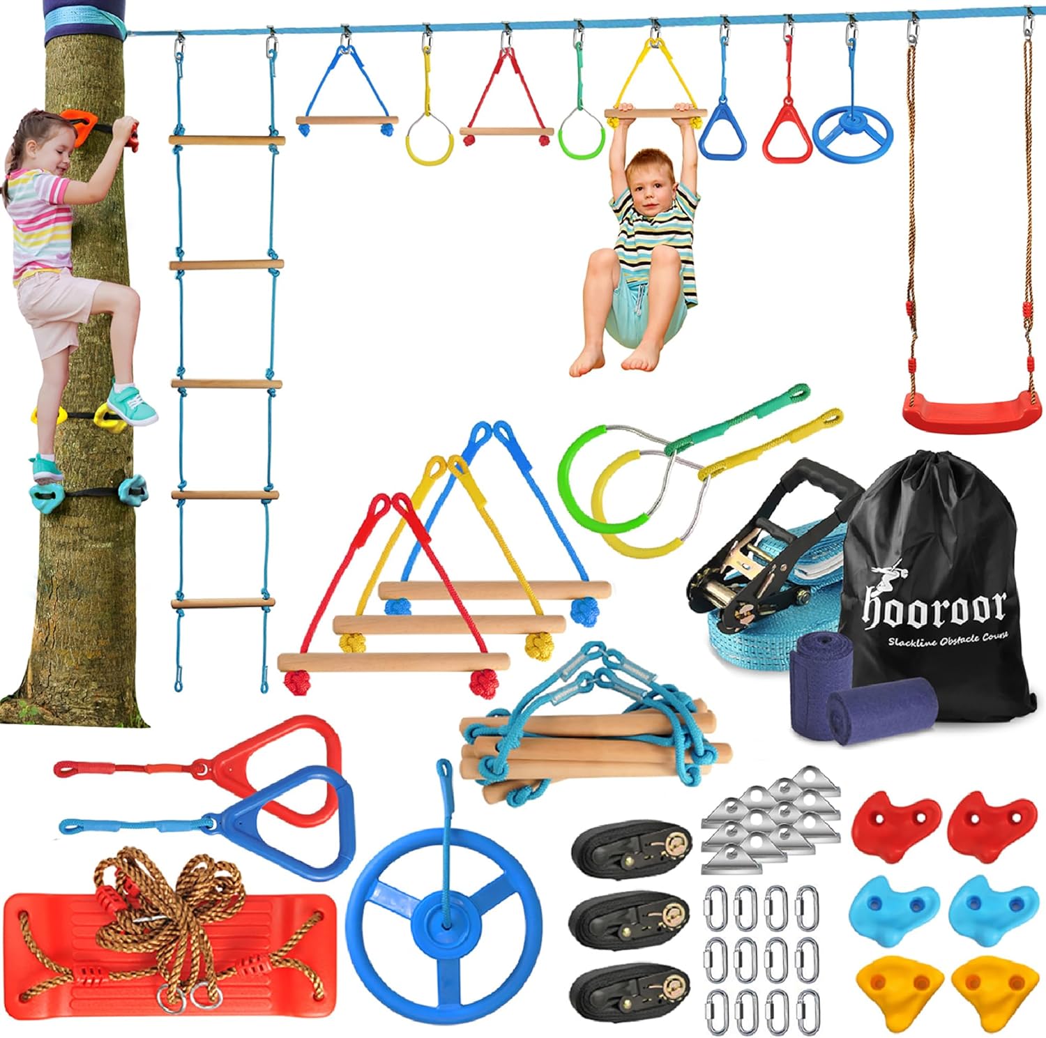Ninja Warrior Children's Adult Obstacle Course