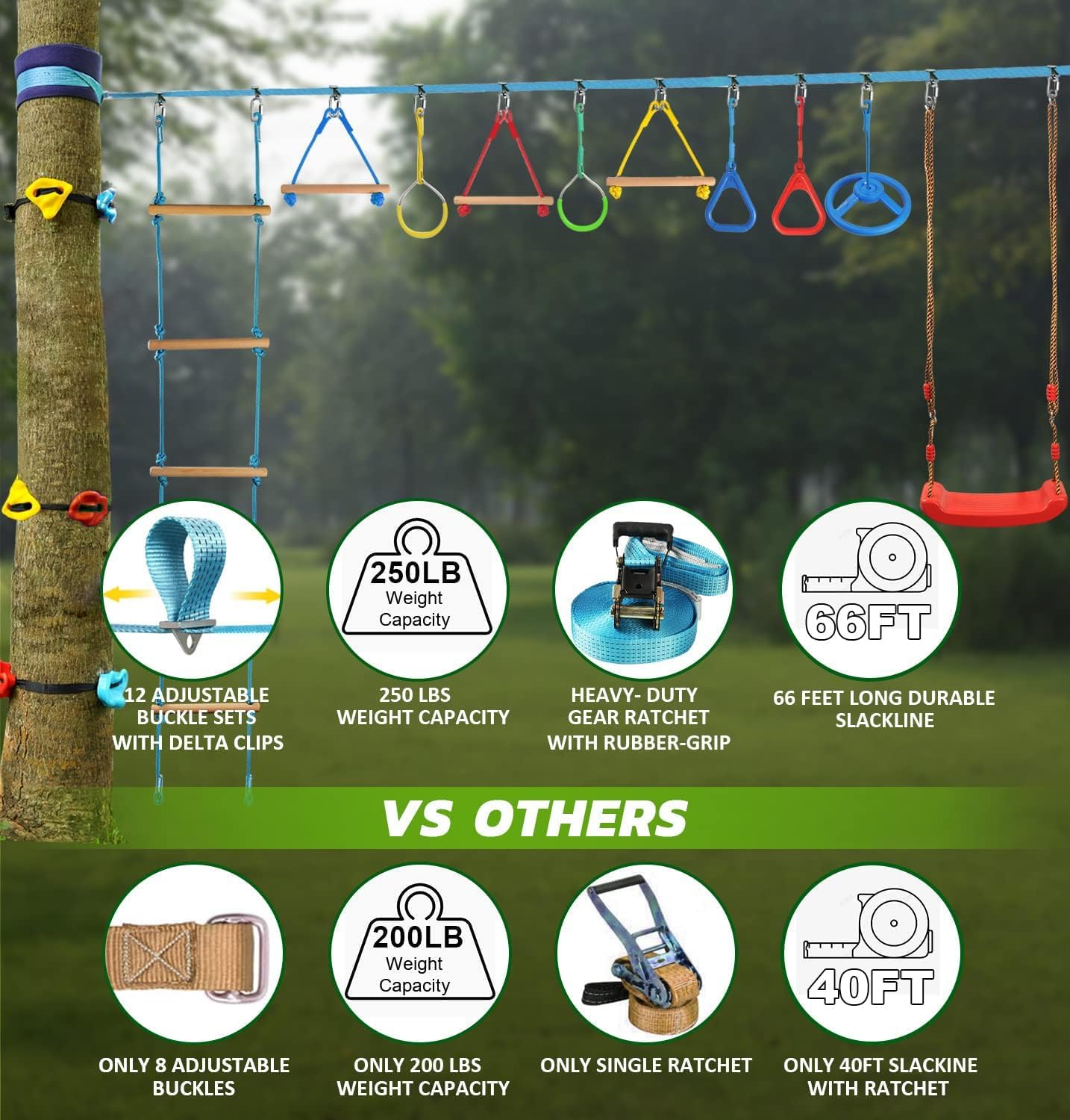 Ninja Warrior Children's Adult Obstacle Course