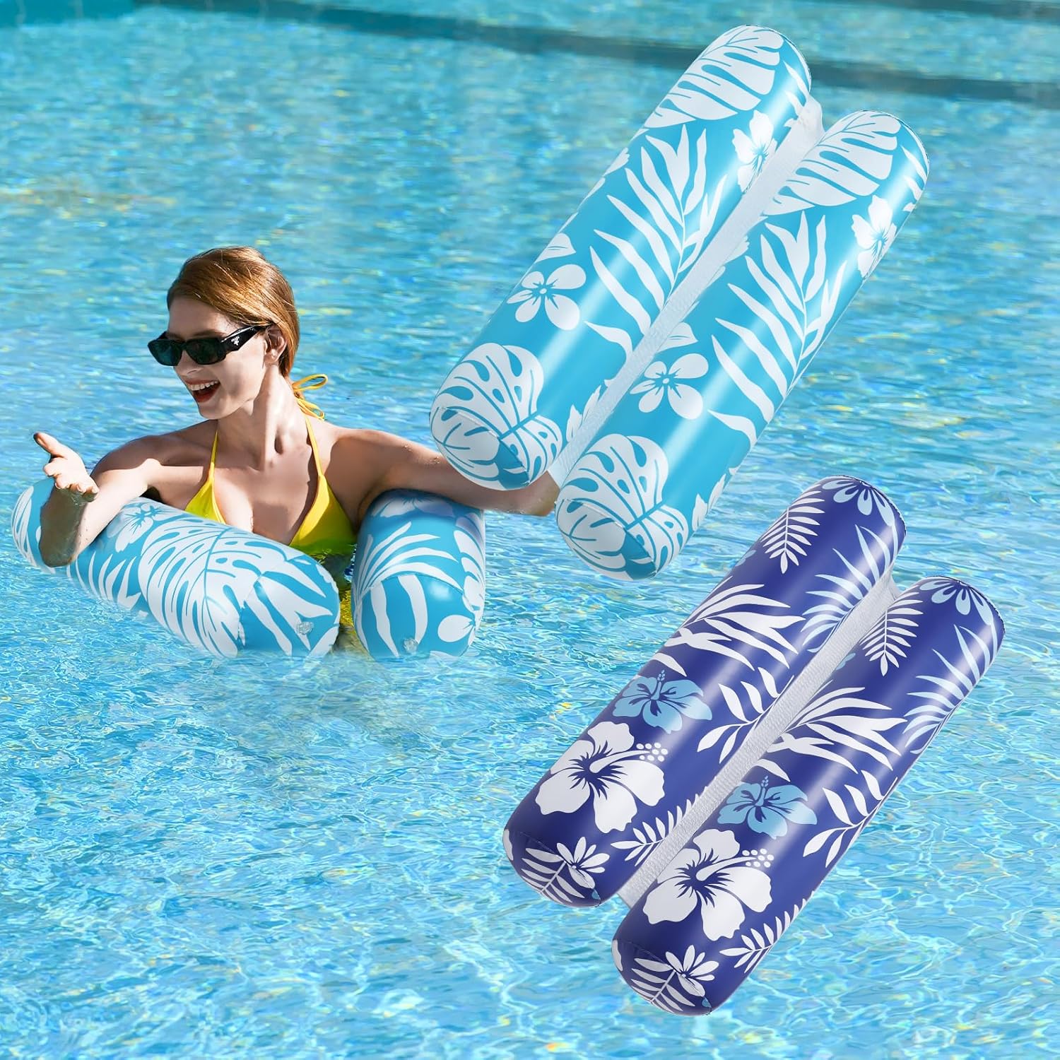 Pool Pontoon - 2 Piece, 4 in 1 Pool Pontoon Hammock