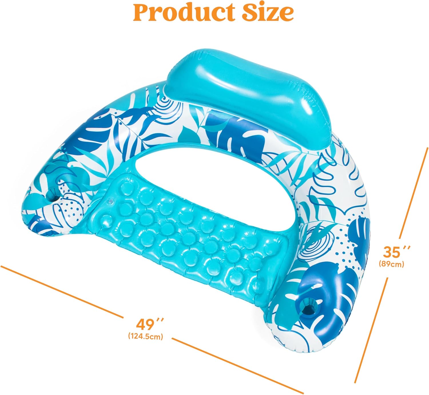 2 Pack Inflatable Pool Pontoon Boat Adult