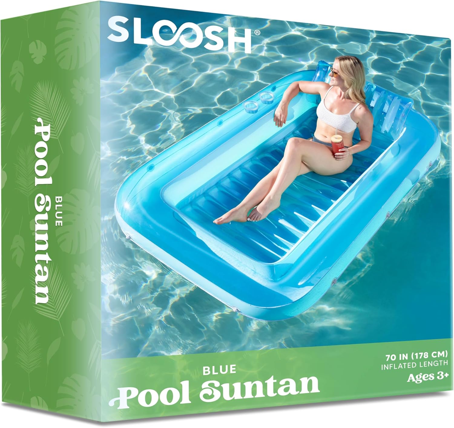 406070"x 46"Inflatable Tanning Pool Lounger