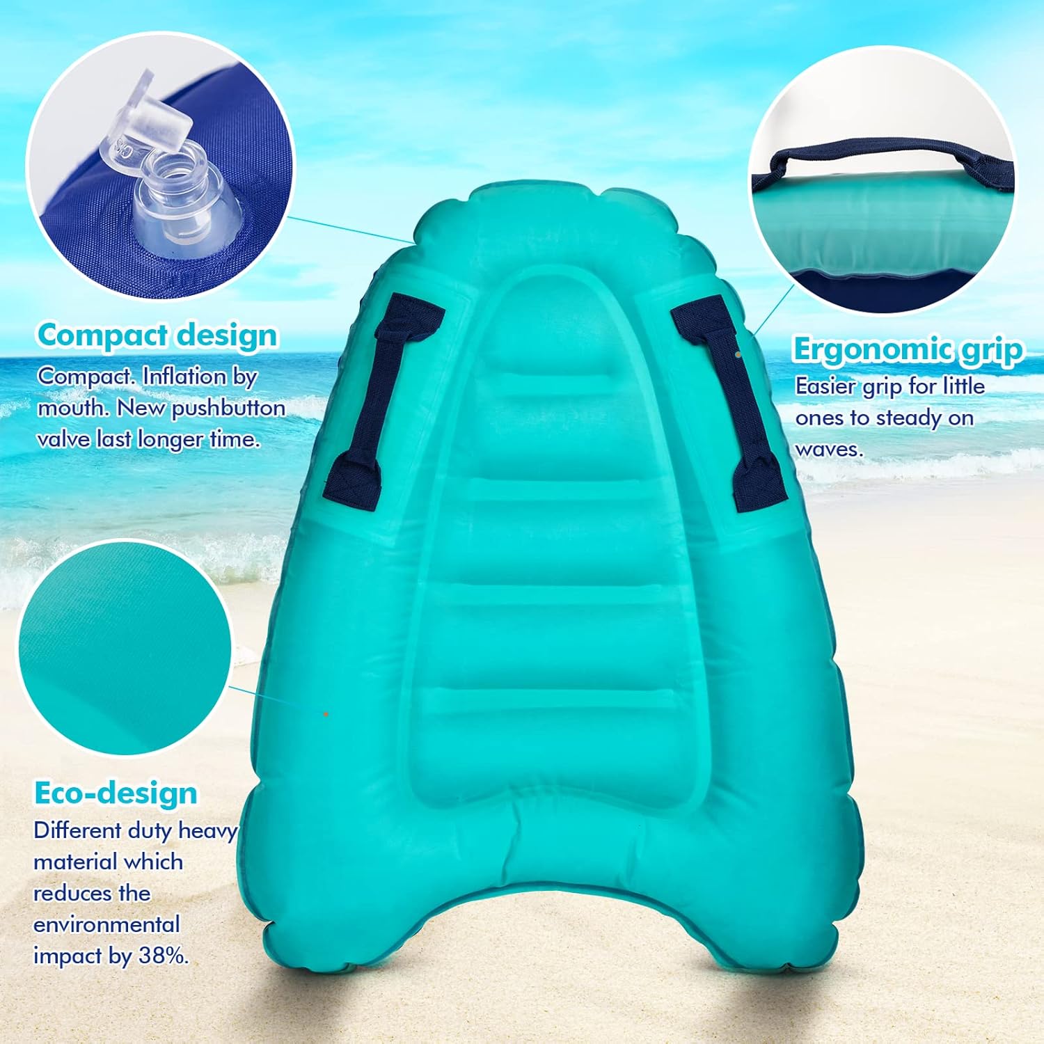 Inflatable Surfboard with Handle