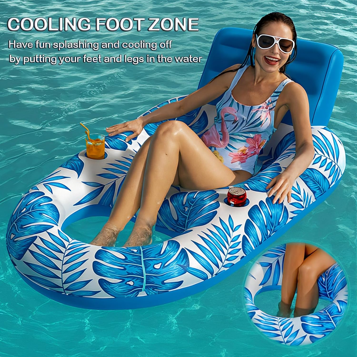 Adult Pool Lounger Pontoon Boat