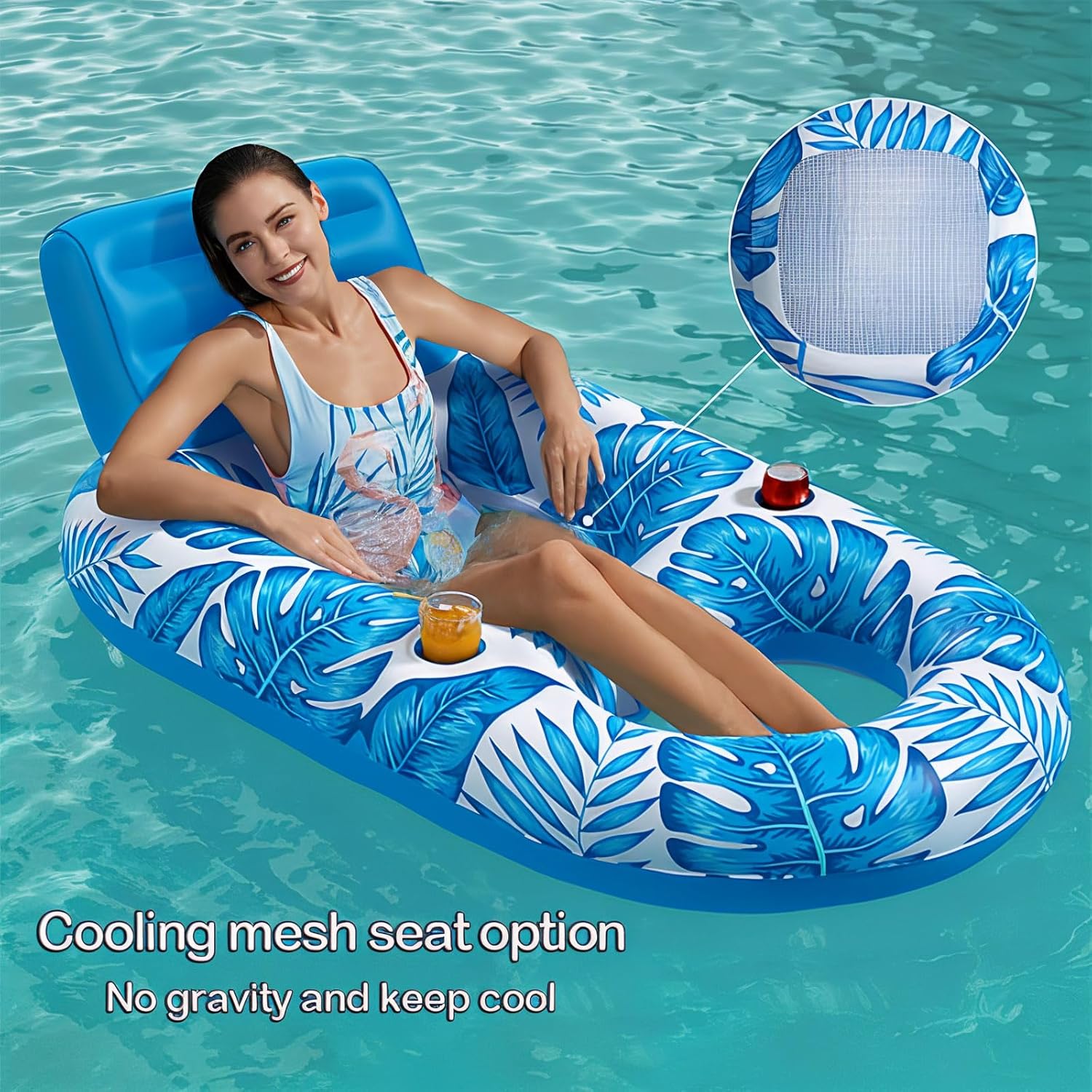 Adult Pool Lounger Pontoon Boat