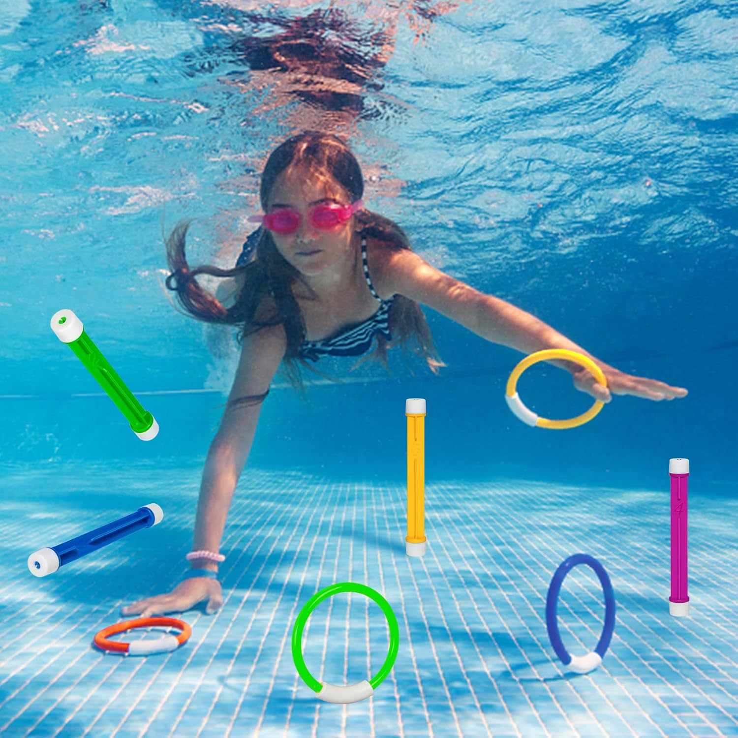 Underwater Pool Toys for 4-8 Years