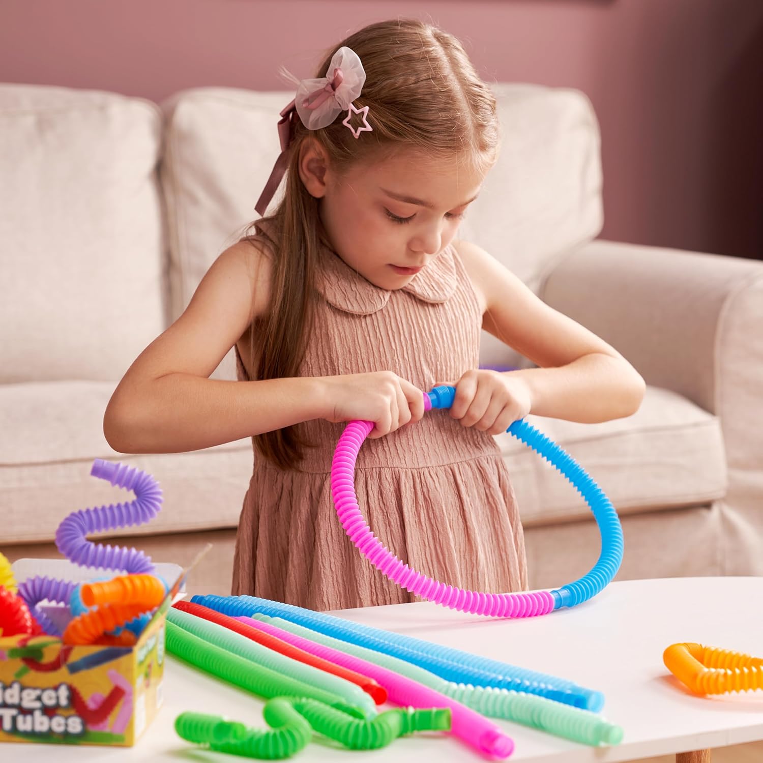 18 Pack Pop Tubes, Sensory Toys