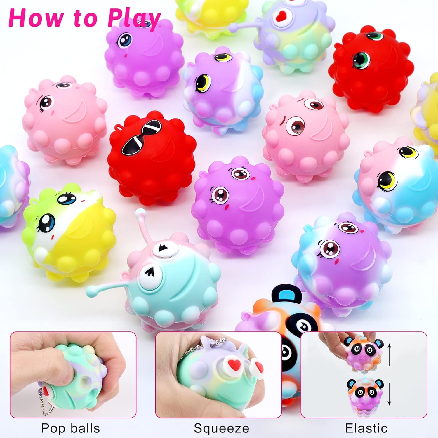 30 Pack Animal Pop Balls