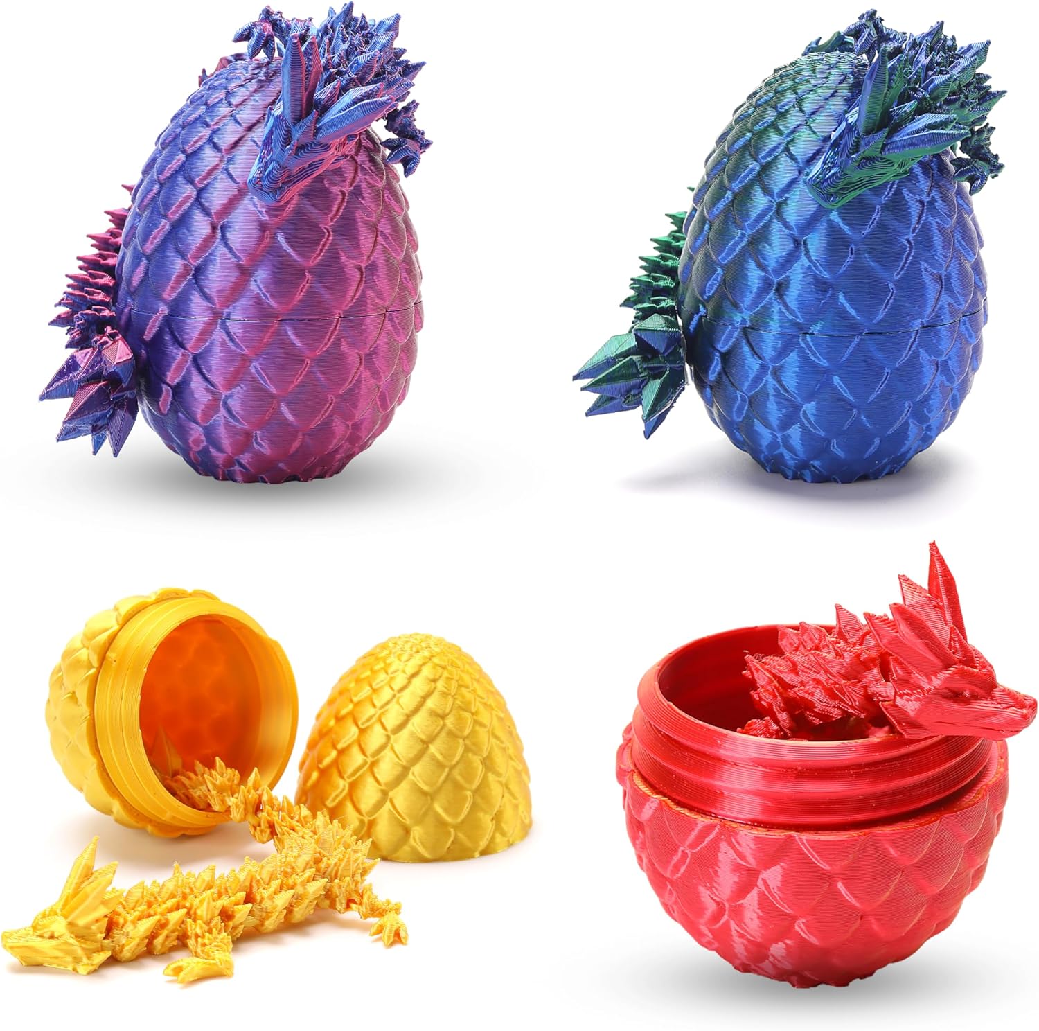 4 Pack 3D Dragon Eggs