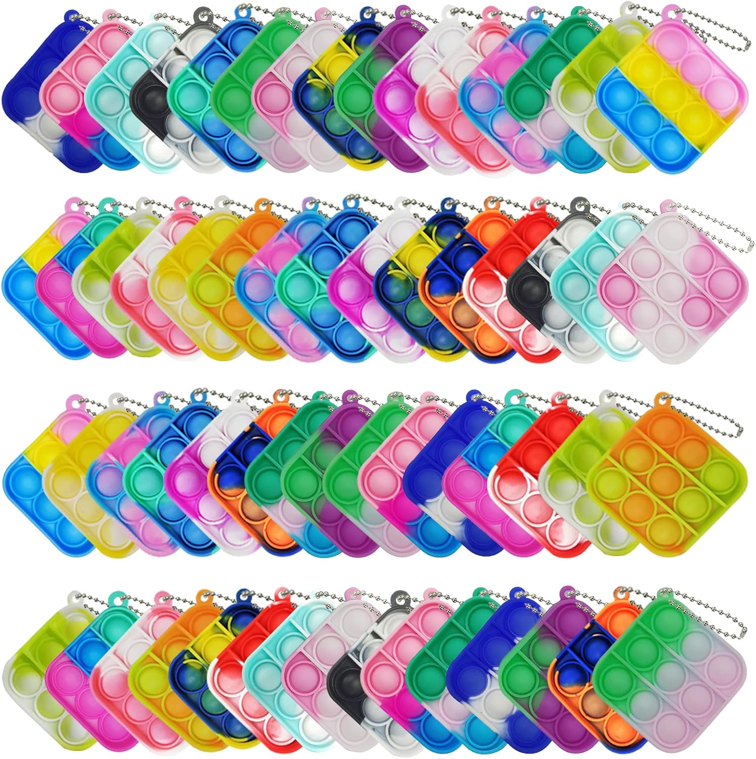 120 Pack Mini Pop Bubbles, Stress Relief Sensory Toys