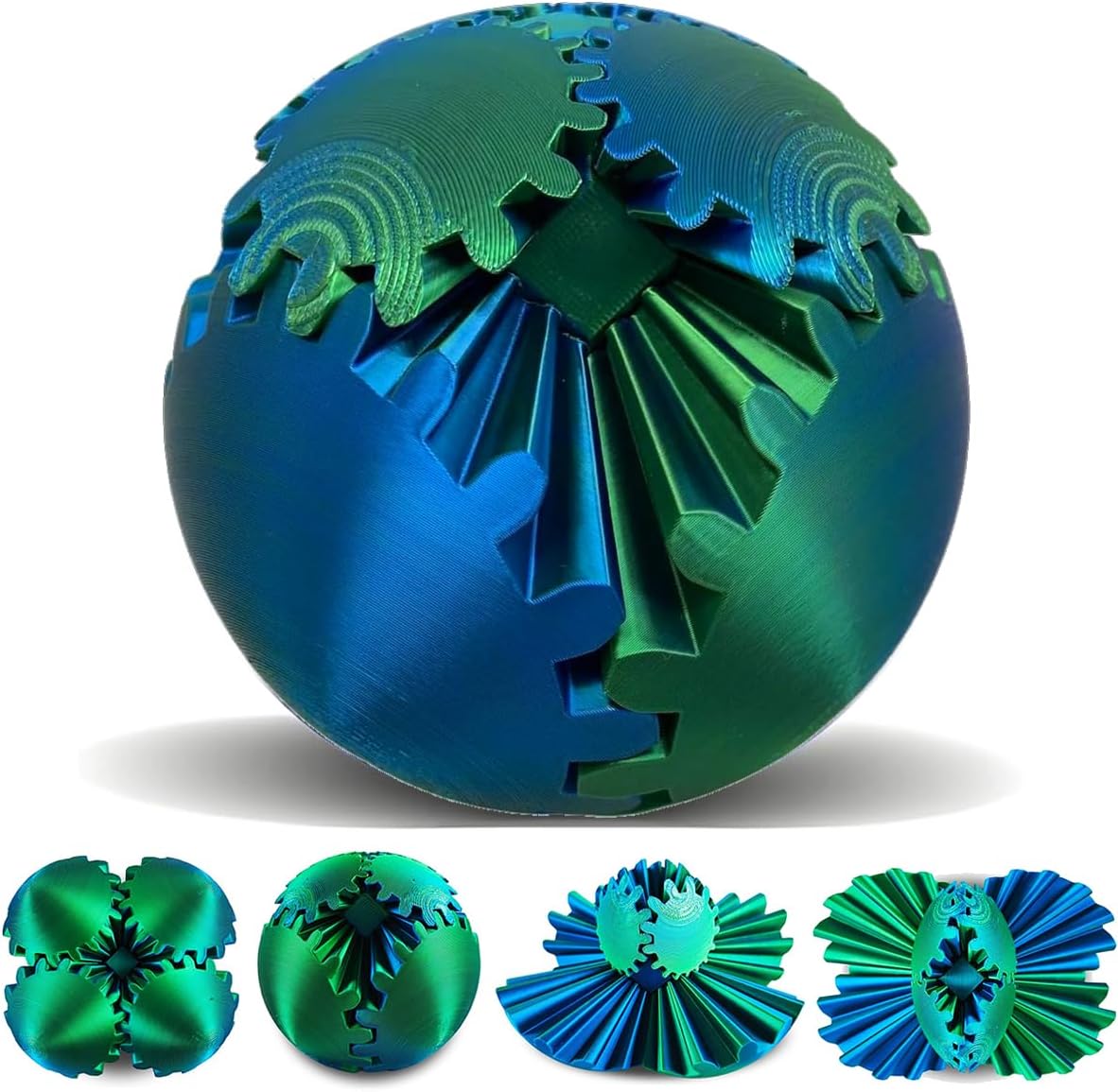 Gear Sphere, 3D Printed Steampunk Stress Relief Toy