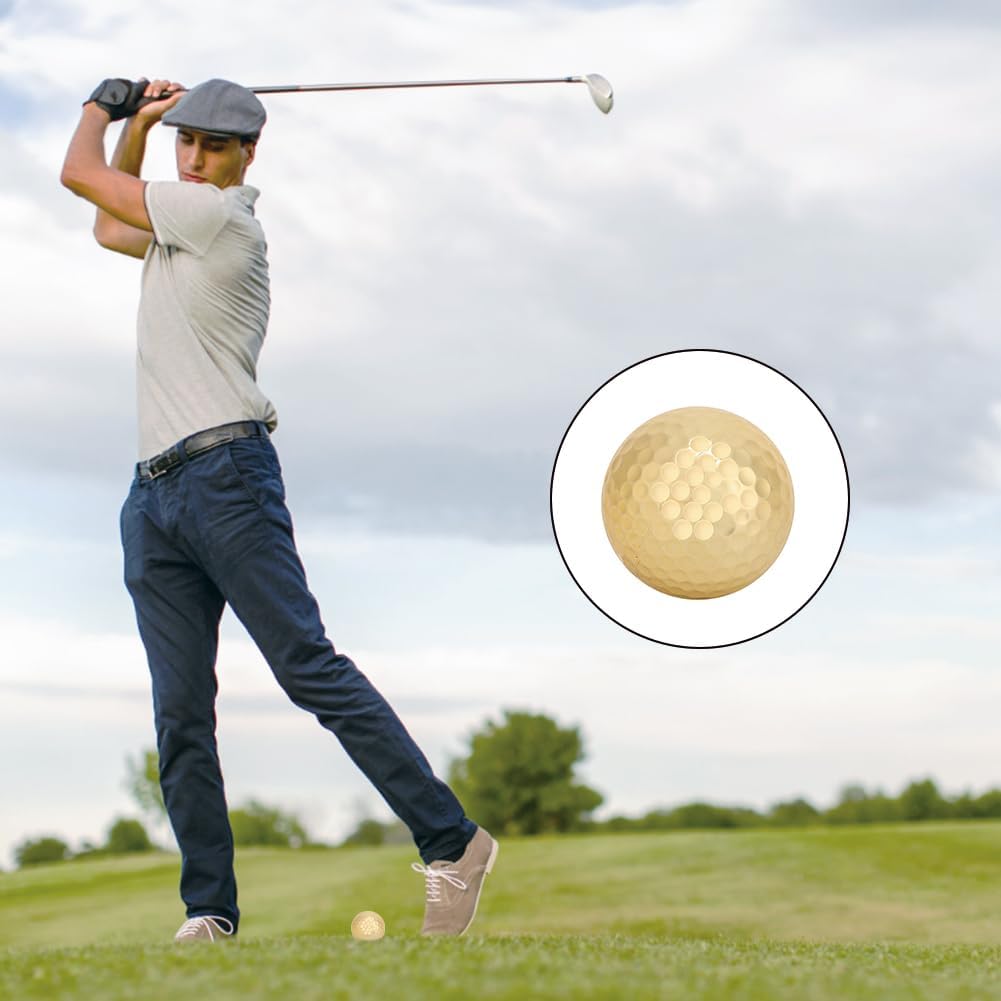 4 Pieces Gold Plated Golf Balls