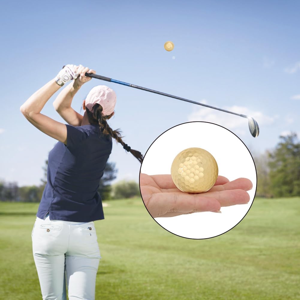 4 Pieces Gold Plated Golf Balls