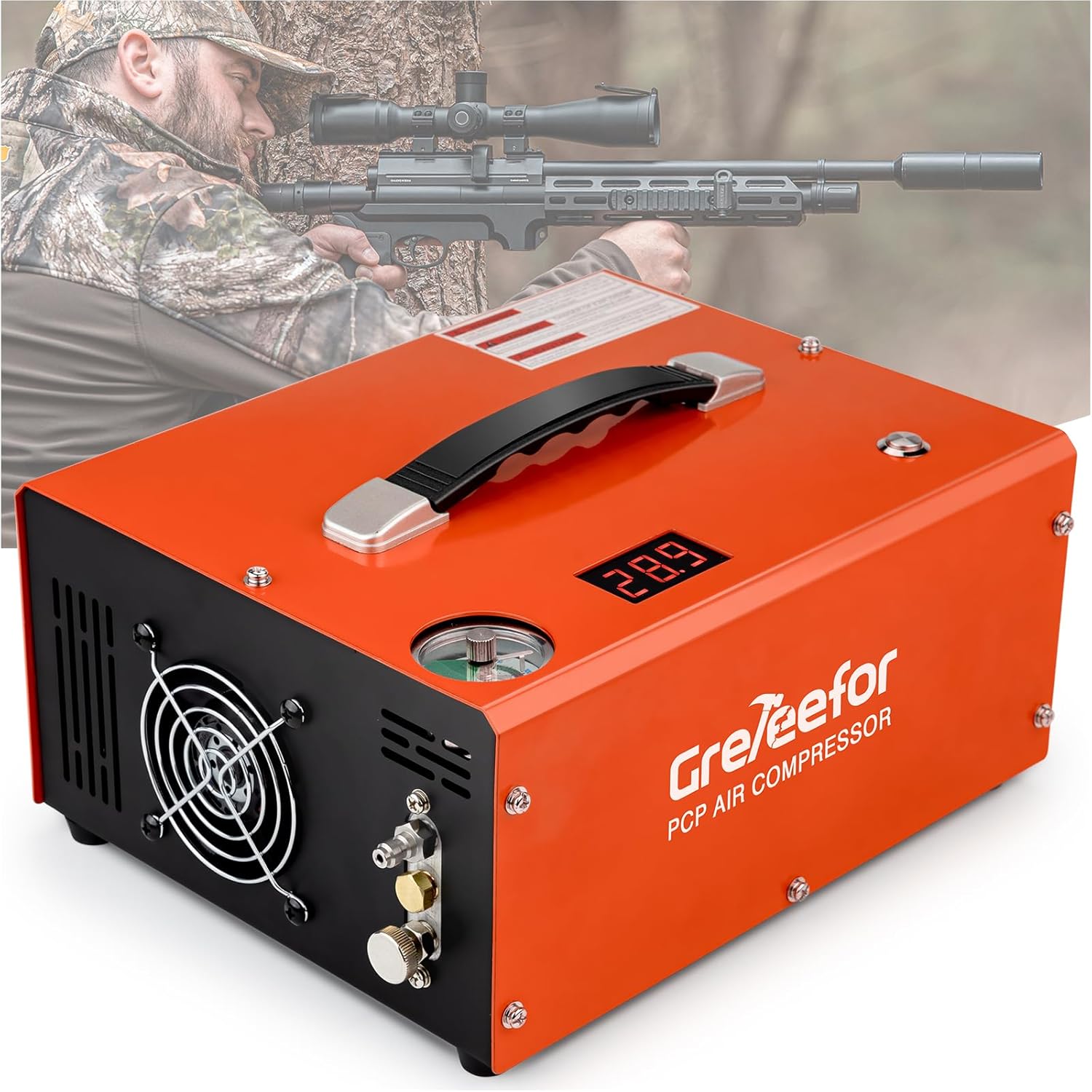 4500 PSI 350W PCP Compressor, Built in Converter