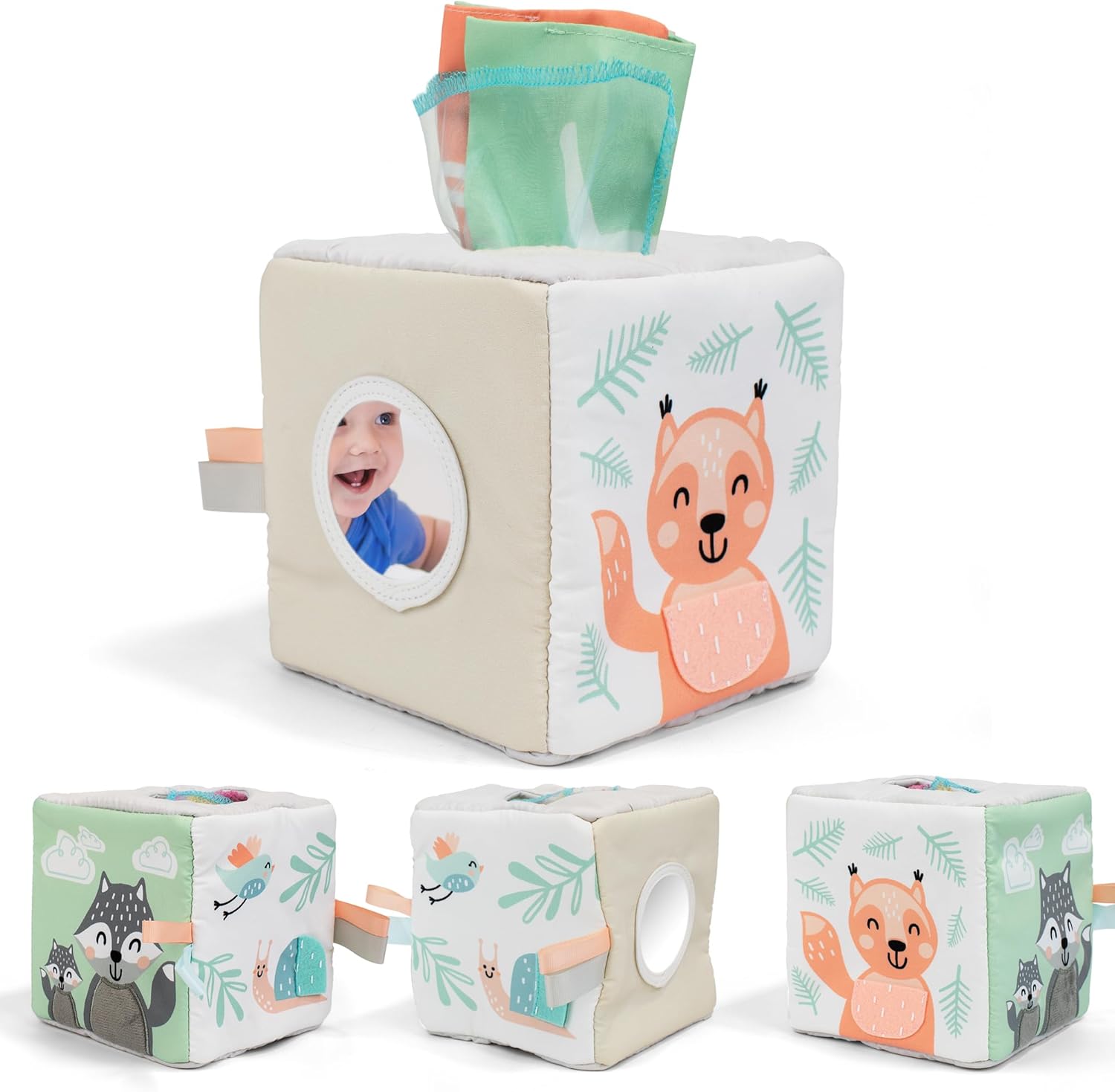 Baby Tissue Box with Mirror