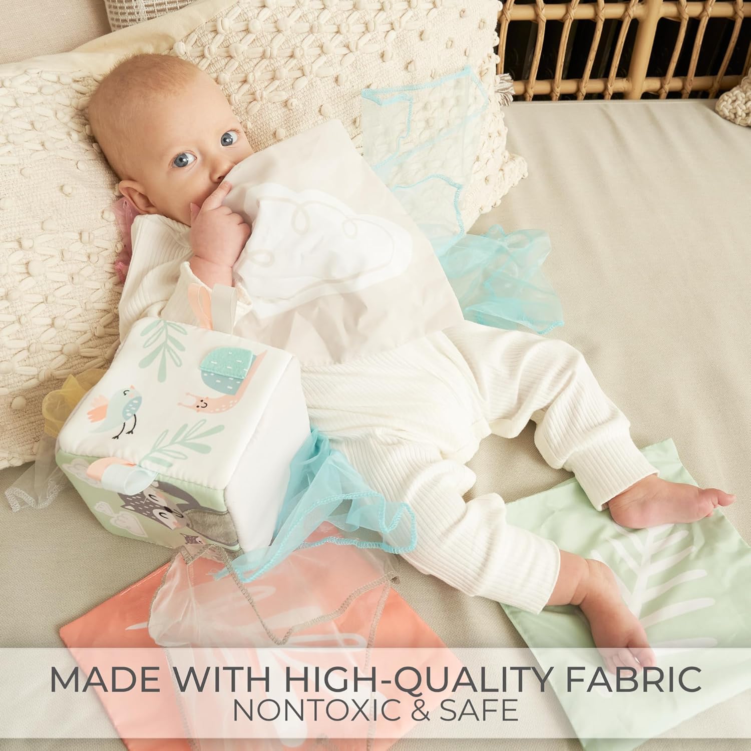 Baby Tissue Box with Mirror