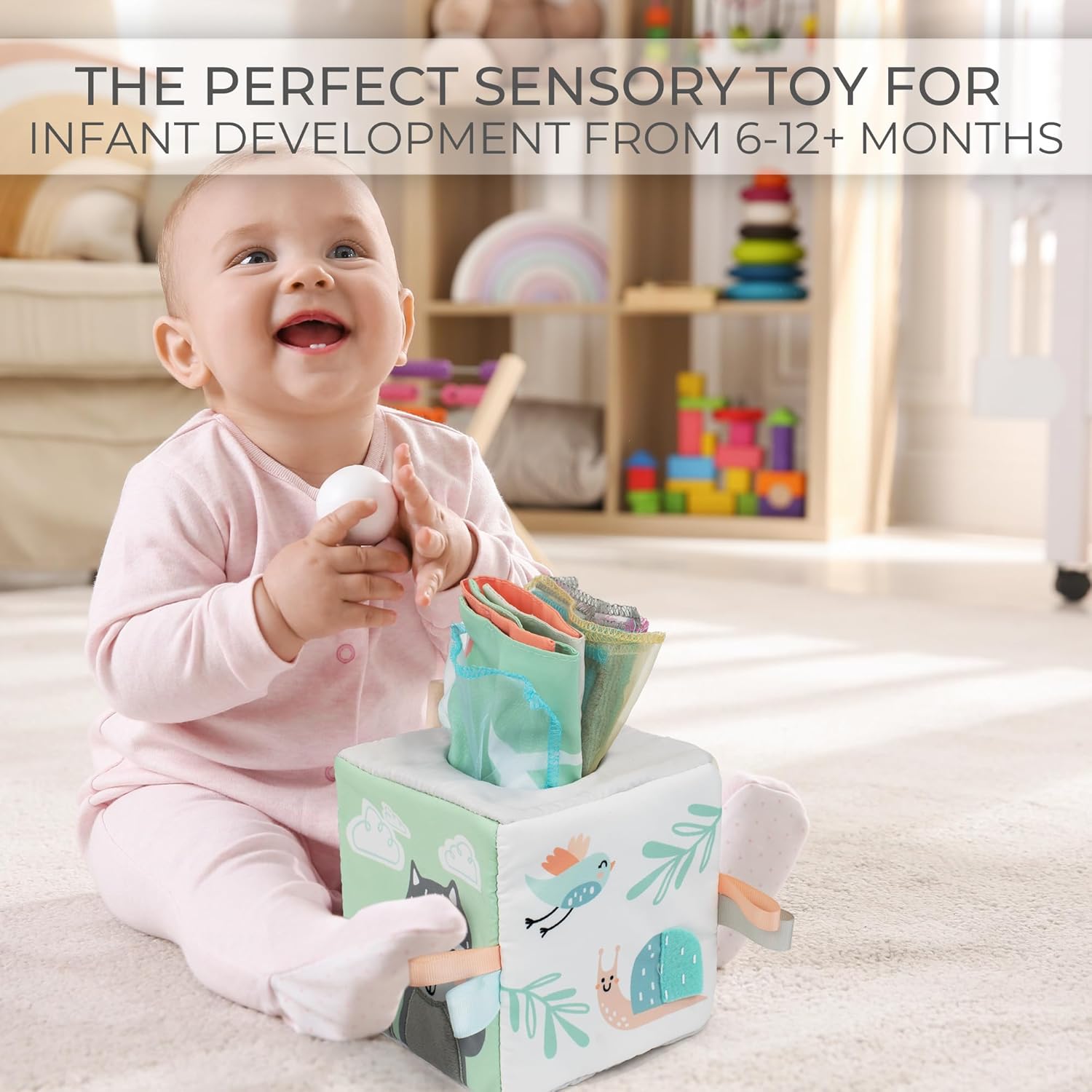 Baby Tissue Box with Mirror