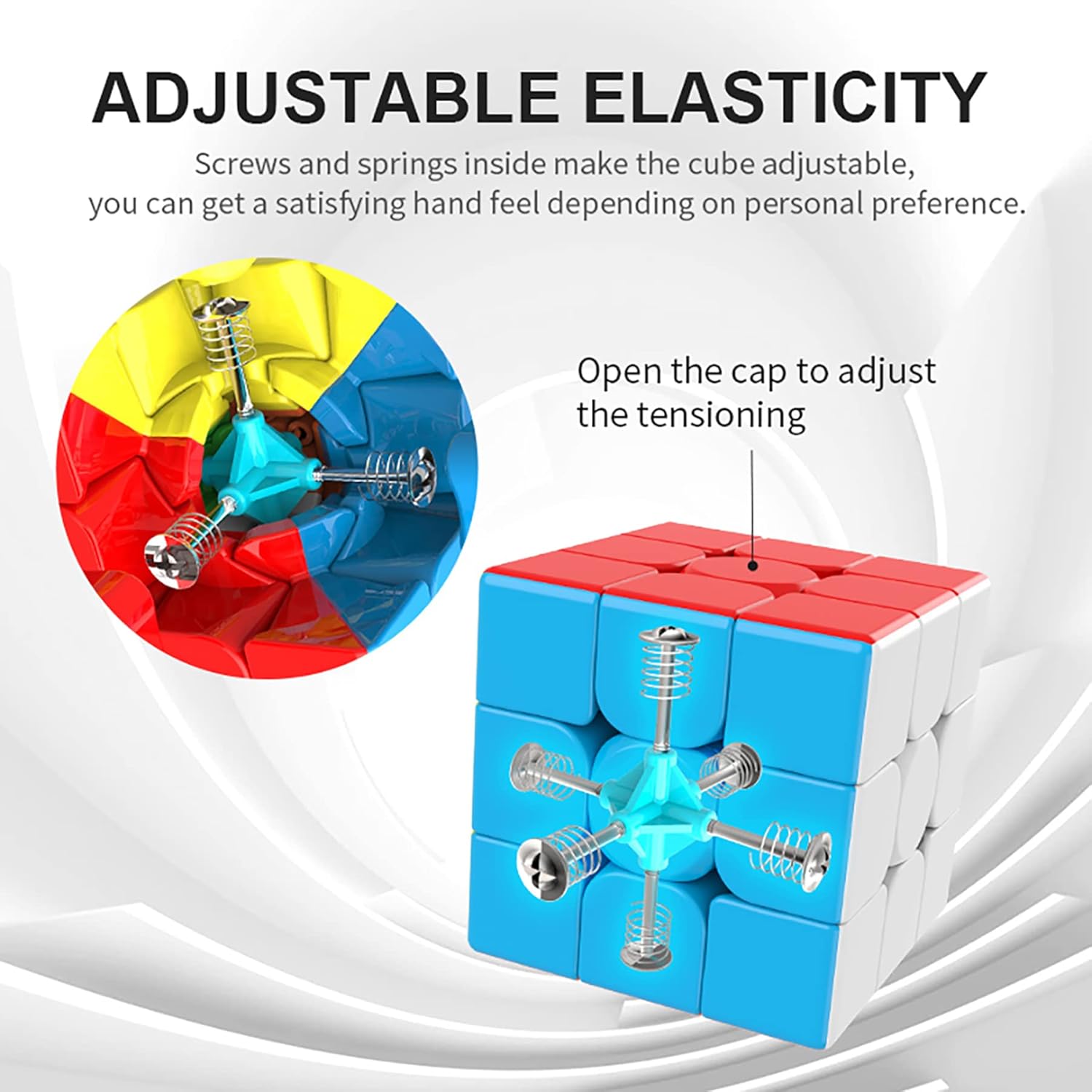 3x3x3 Speed Rubik's Cube, Sticker-free, Anti-Sticky Design