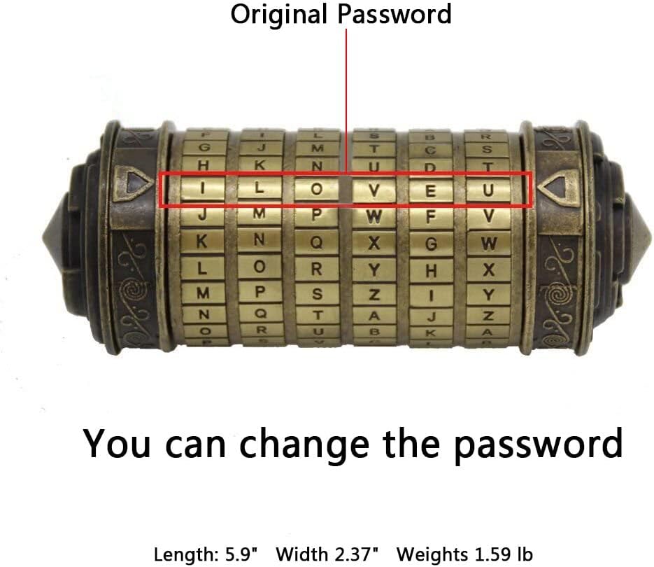 Da Vinci Code Cryptex Puzzle Box, Hidden Compartments